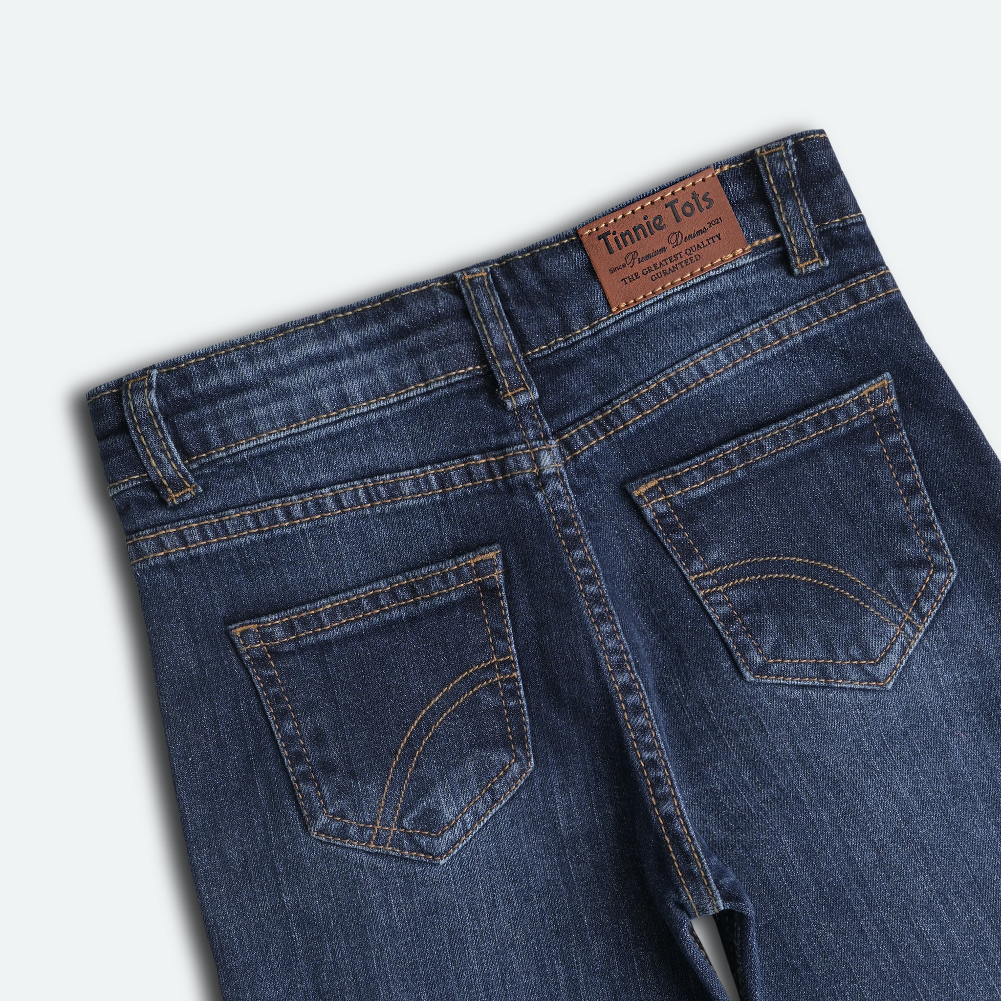 Floral Embroidered Flared Jeans