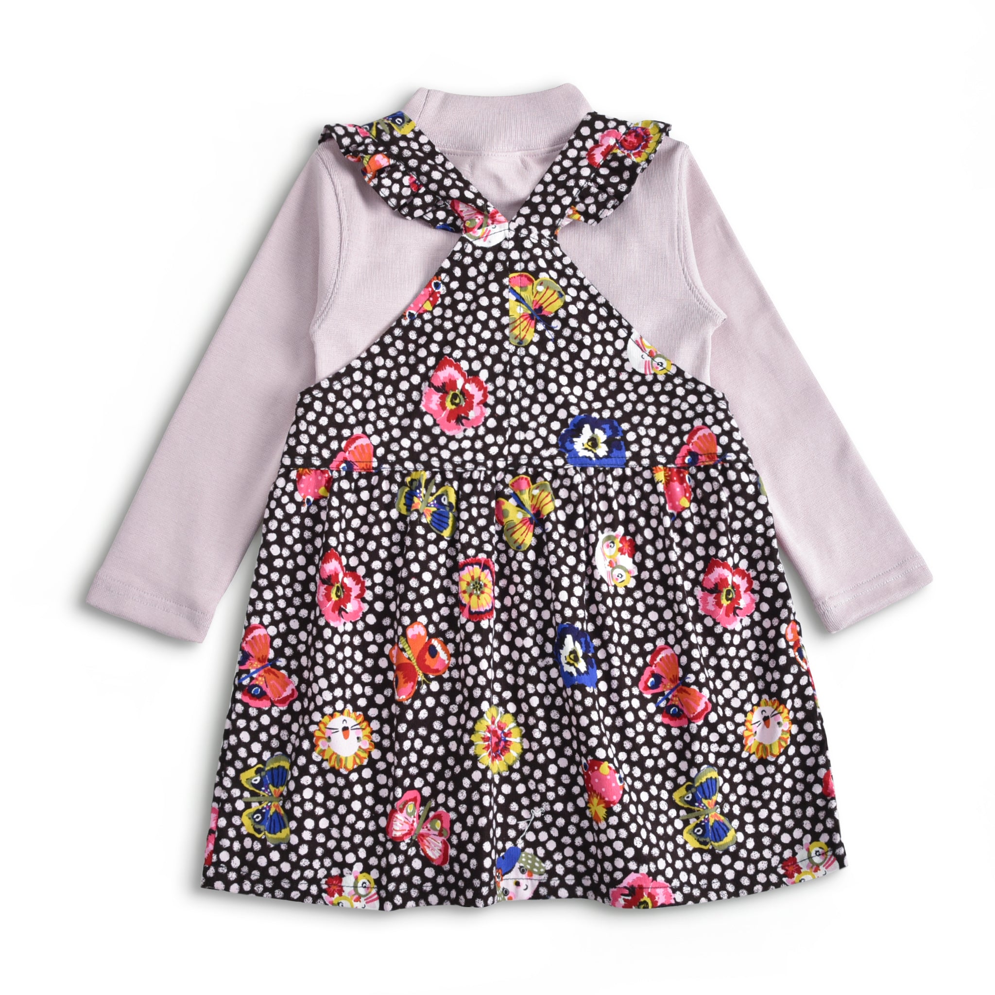 Paradise Corduroy Jumper Dress Set (3Pc)