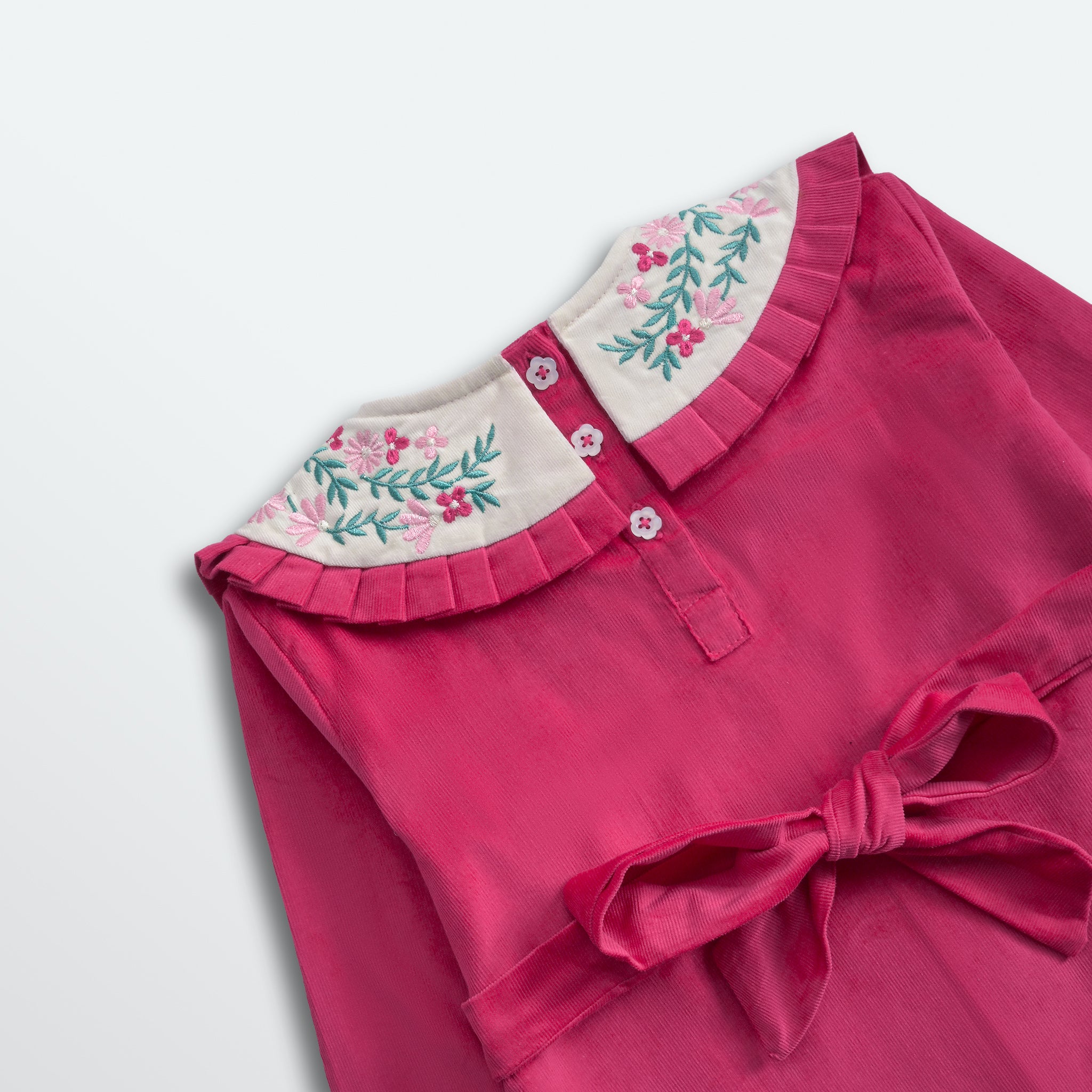 The Pink Statement Collar Dress