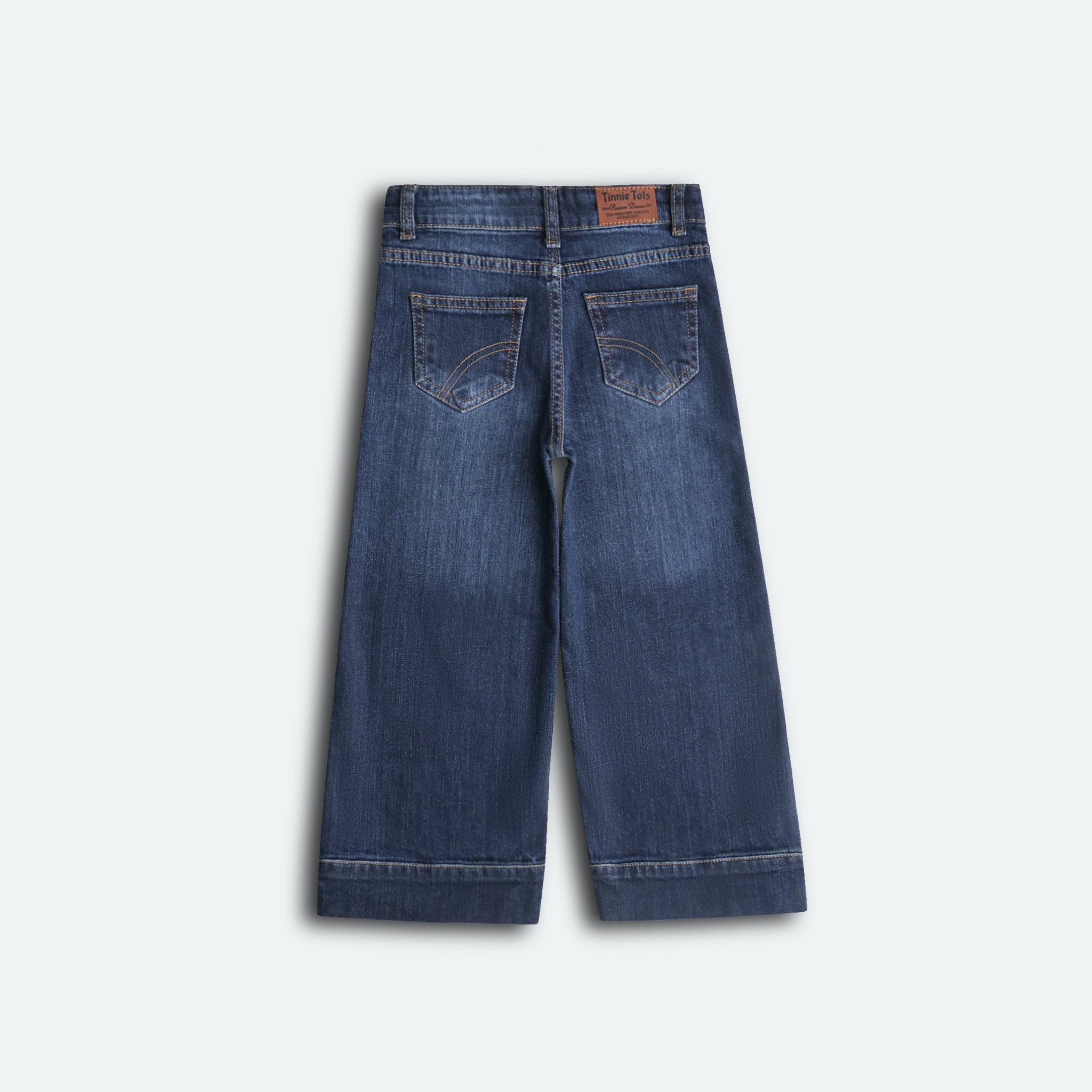 Floral Embroidered Flared Jeans