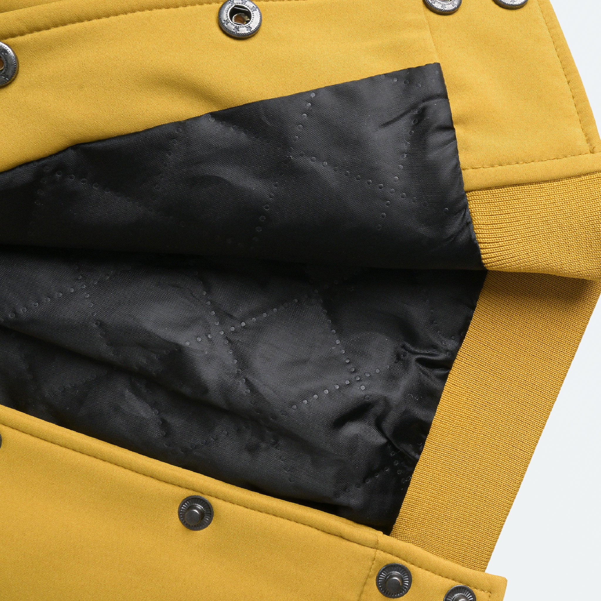 Mustard Bomber Quilted Jacket