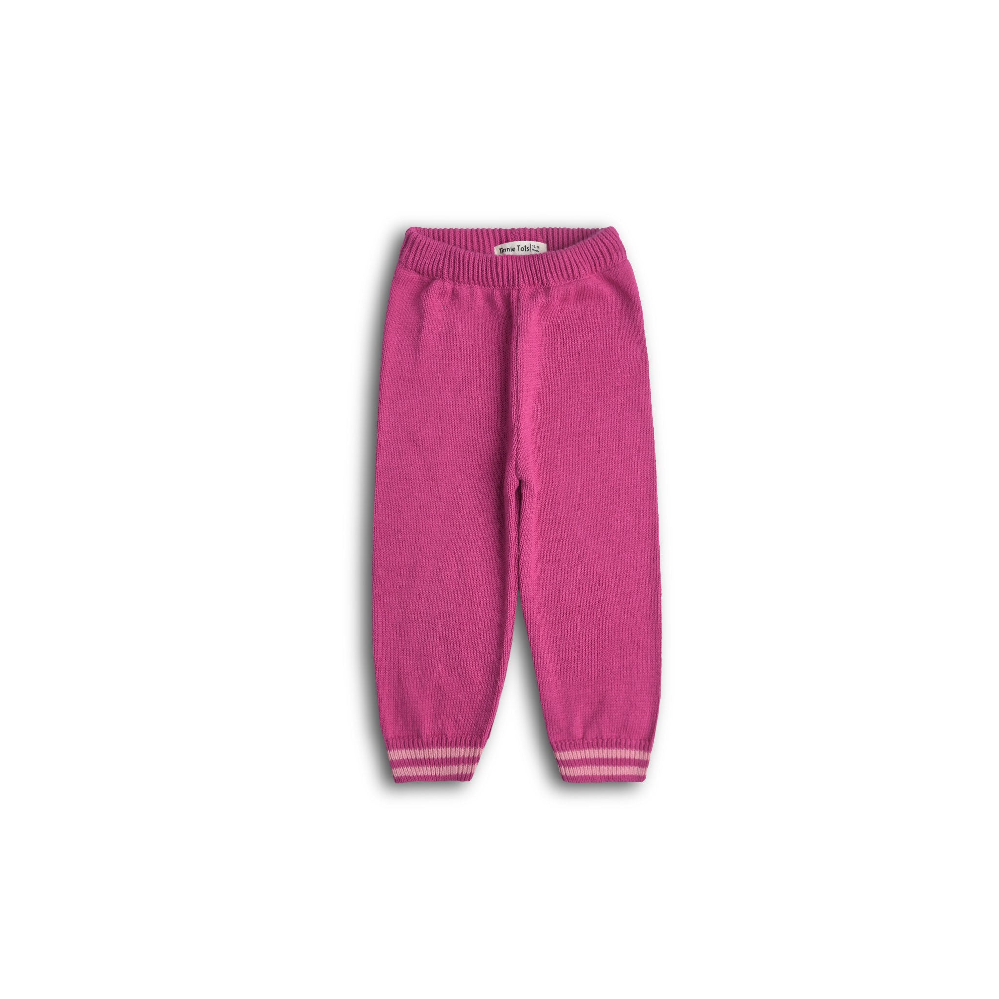 Floral Pink Crochet Sweater Set (2pc)