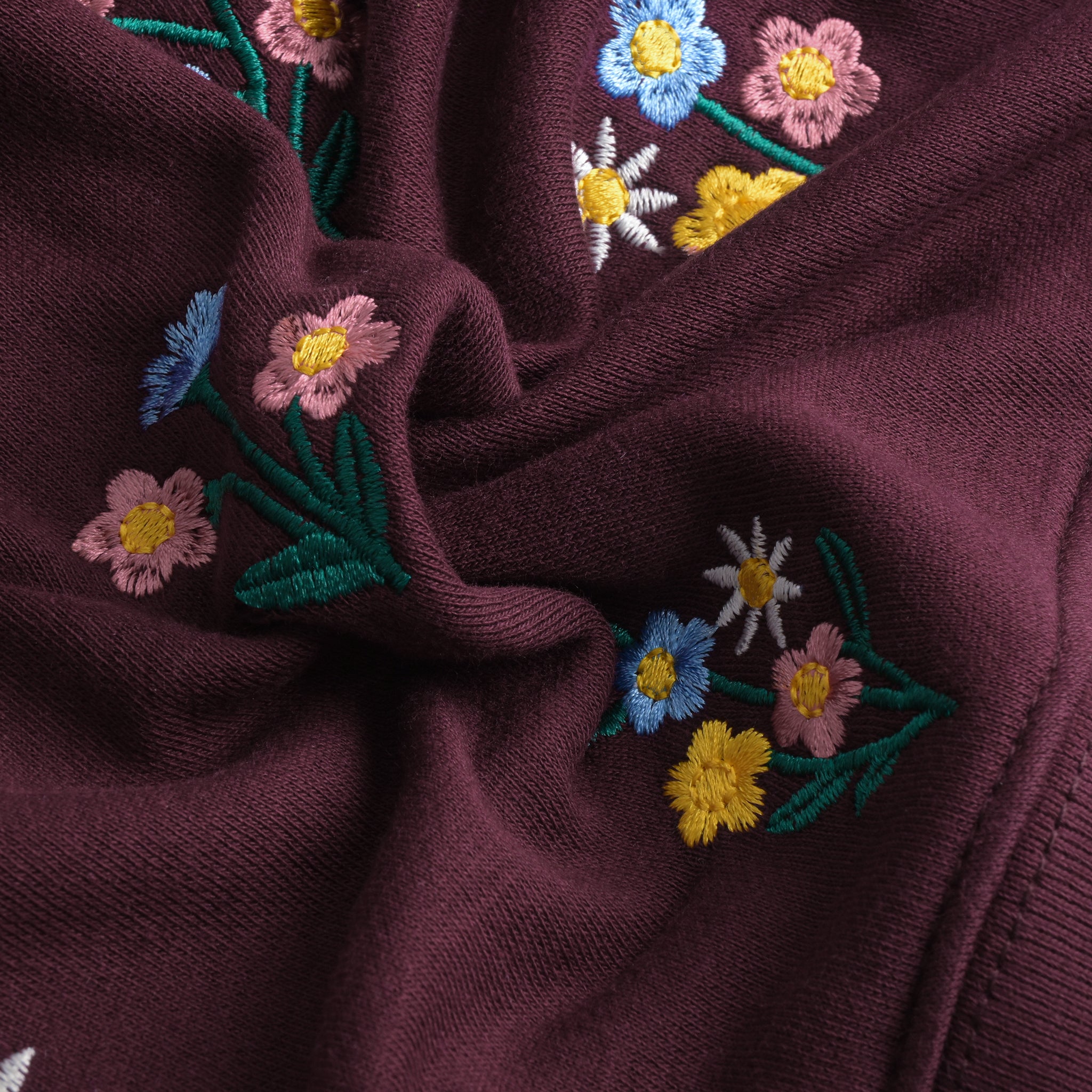 Floral Embroidered Fleece Set (2pc)