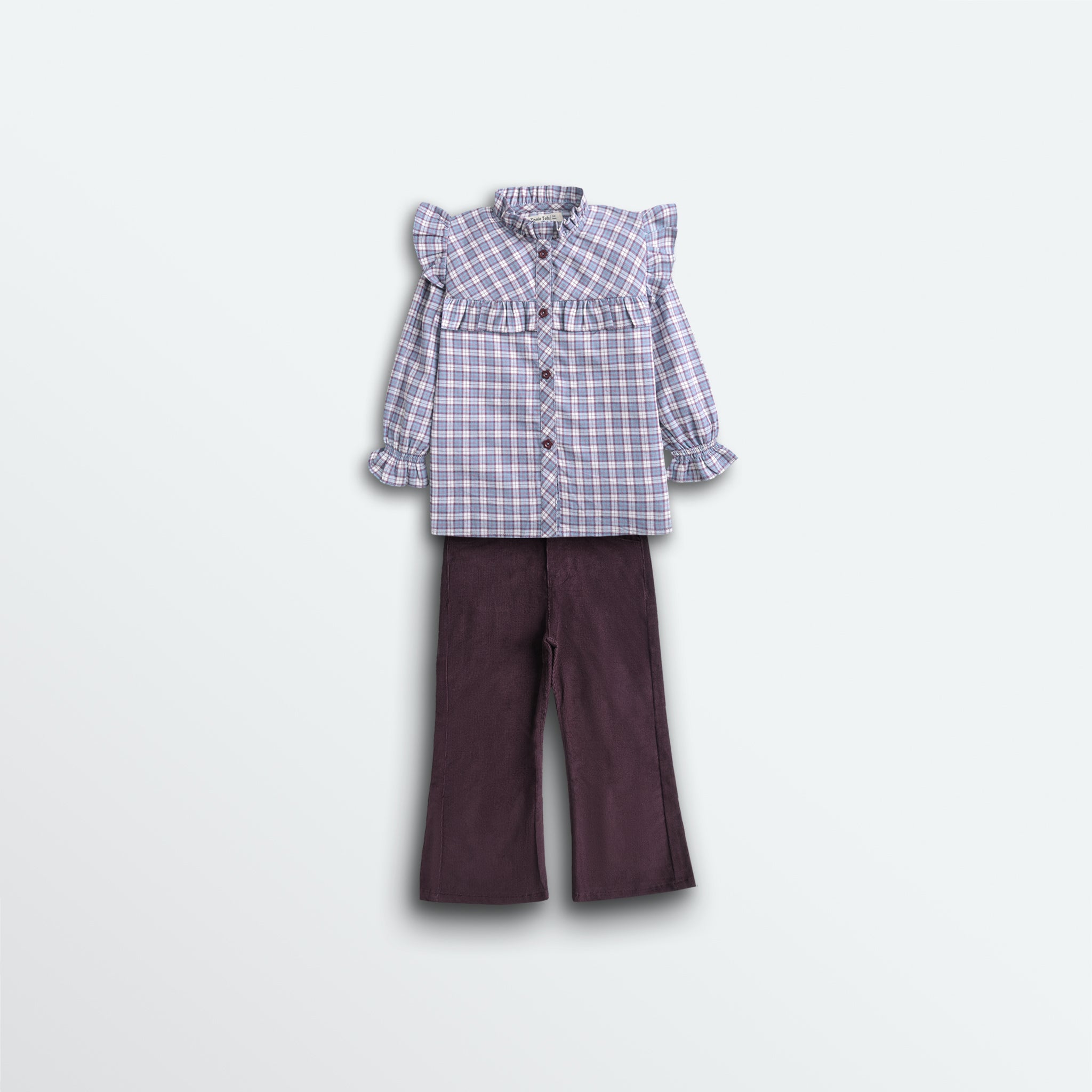 Vintage Plaided Top Set (2pc)