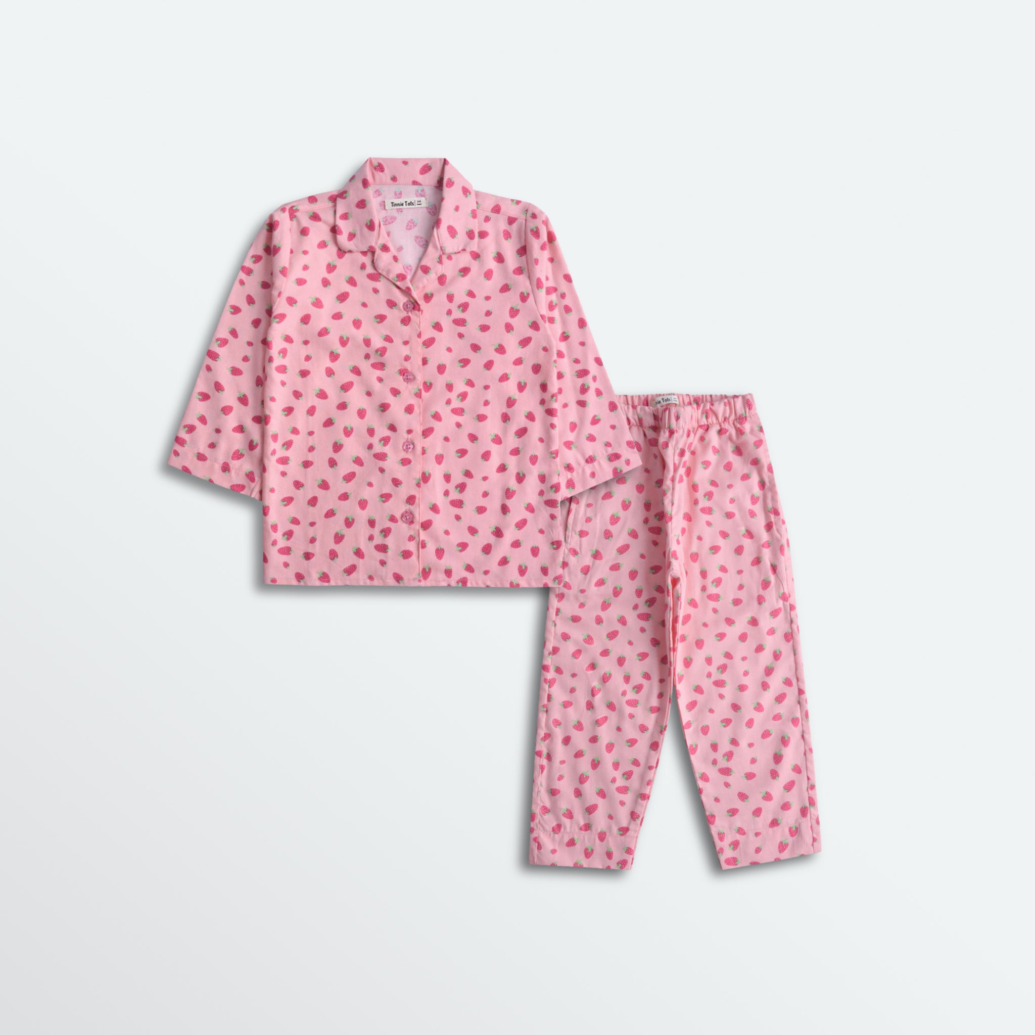 Strawberries Love Flannel Pajamas