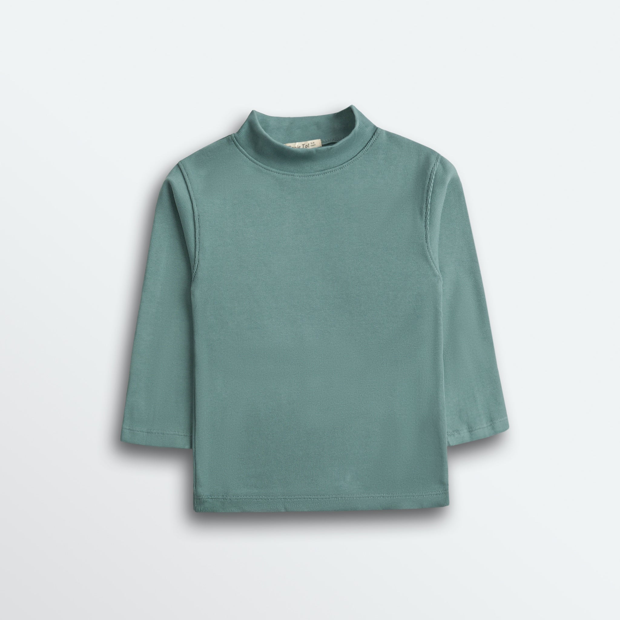 Aqua Green Mock Neck