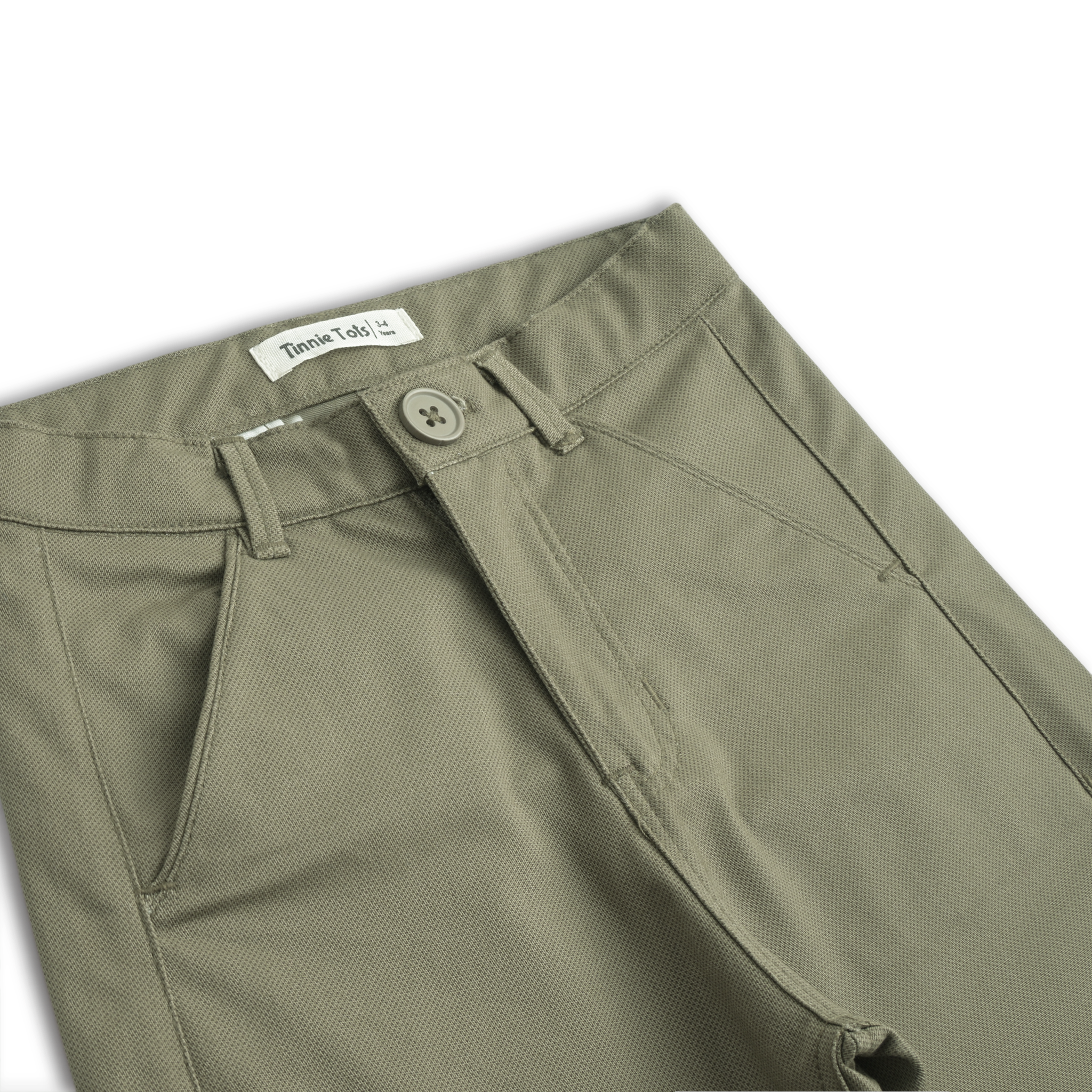 Olive Cotton Shorts
