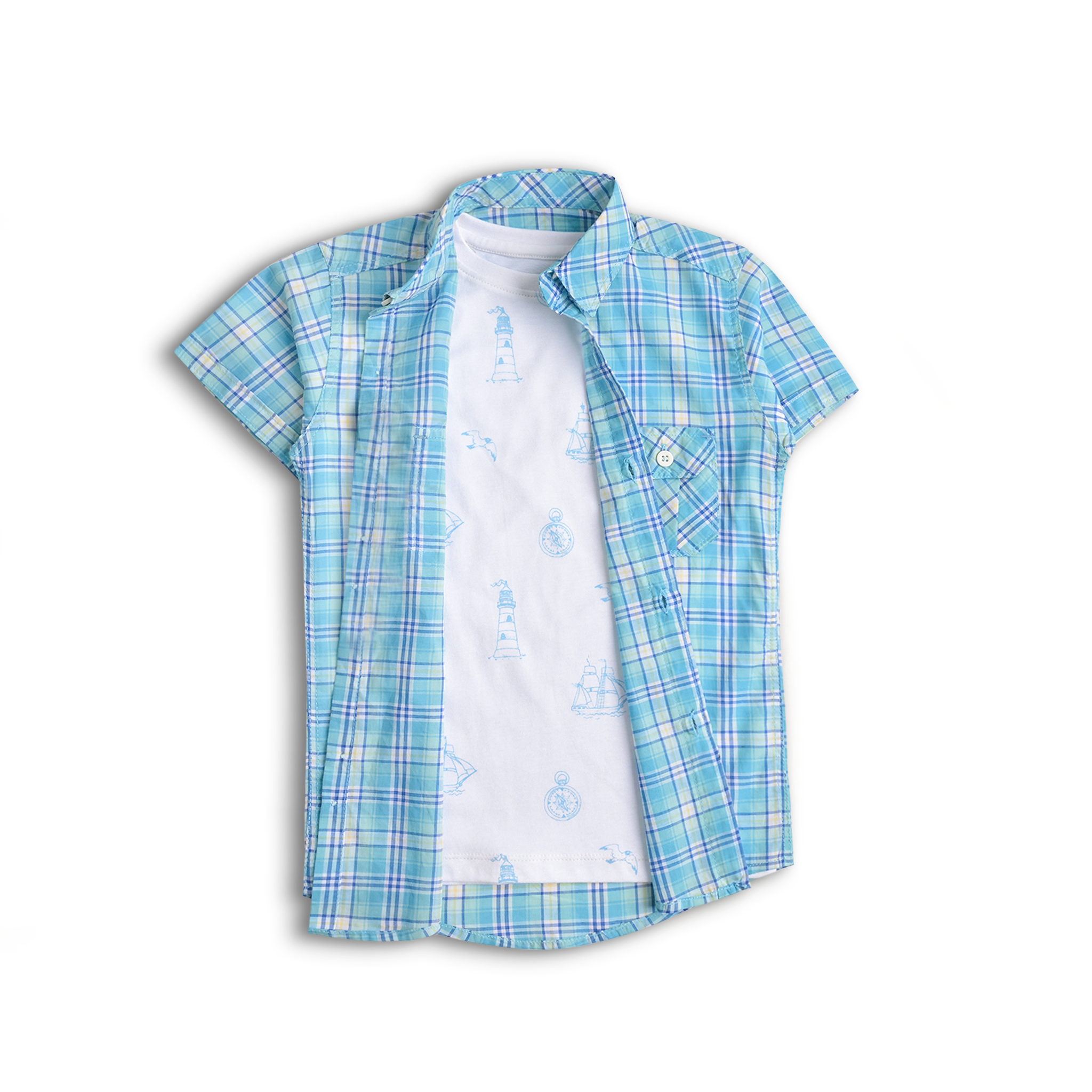 Ocean Fantasy Double Shirt Set (2pc)