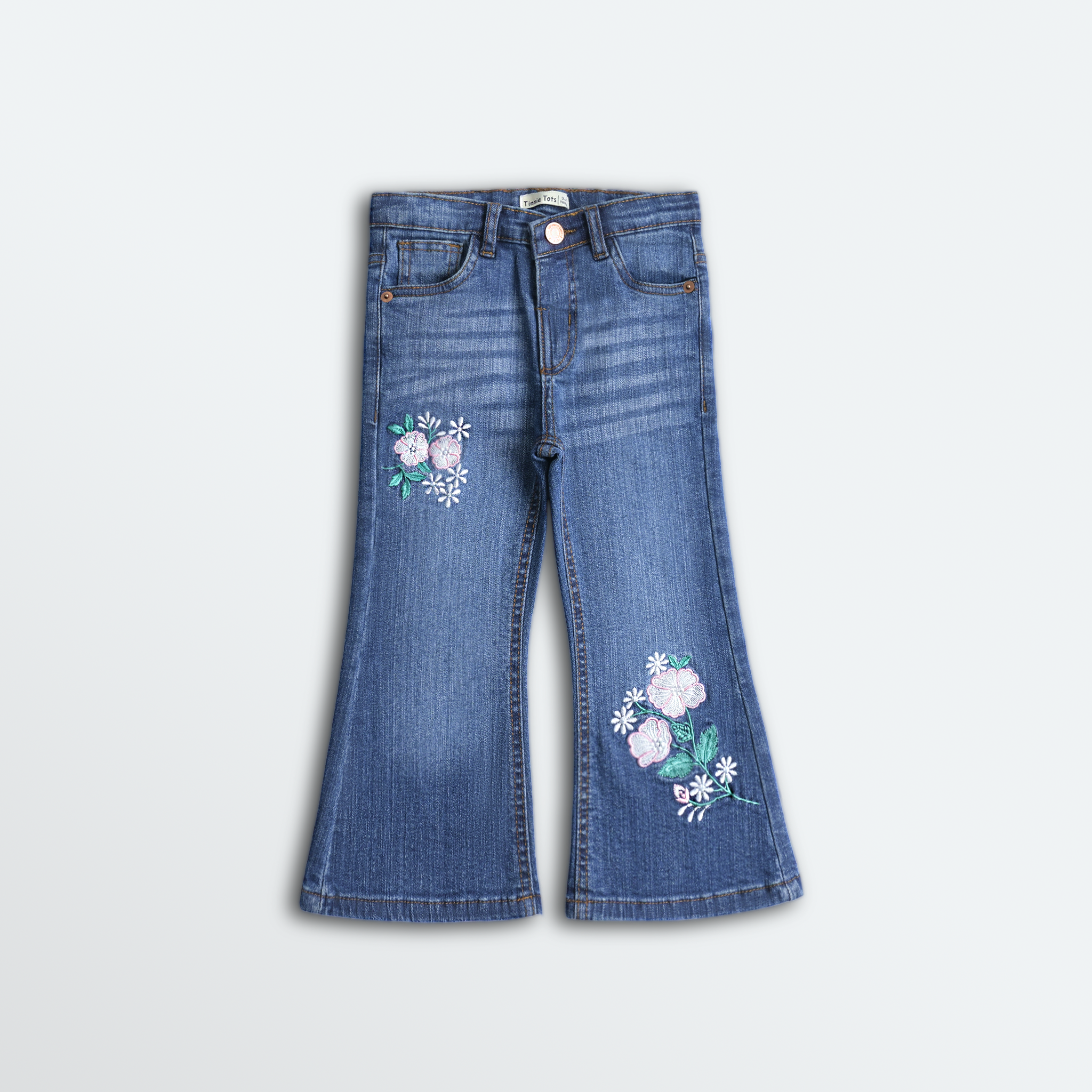 Floral Flared Jeans