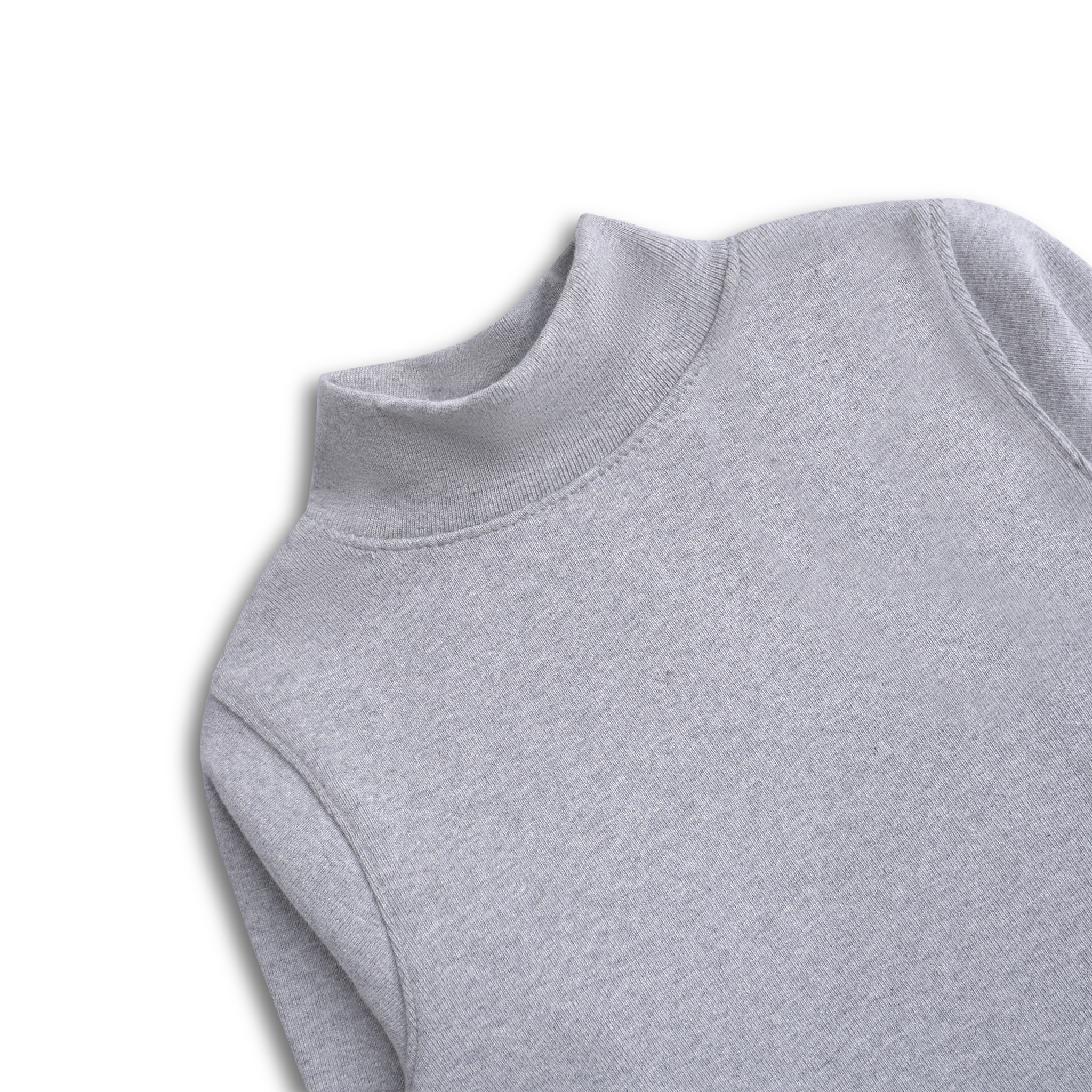 Grey Mock Neck