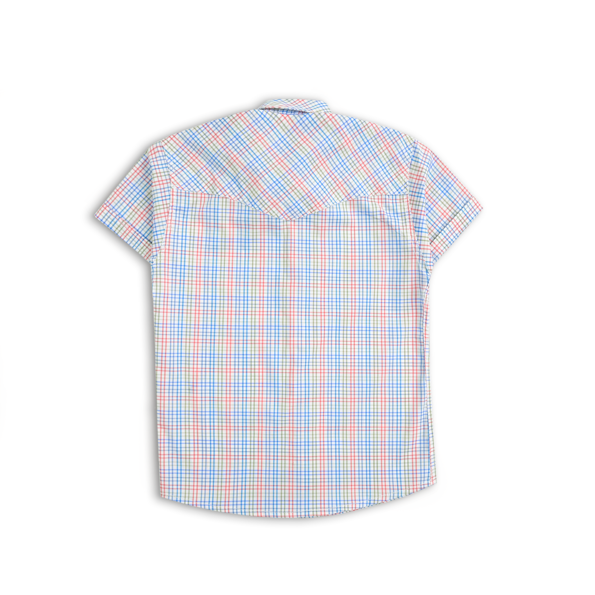 Multi Checkered Short Sleeves Shirt