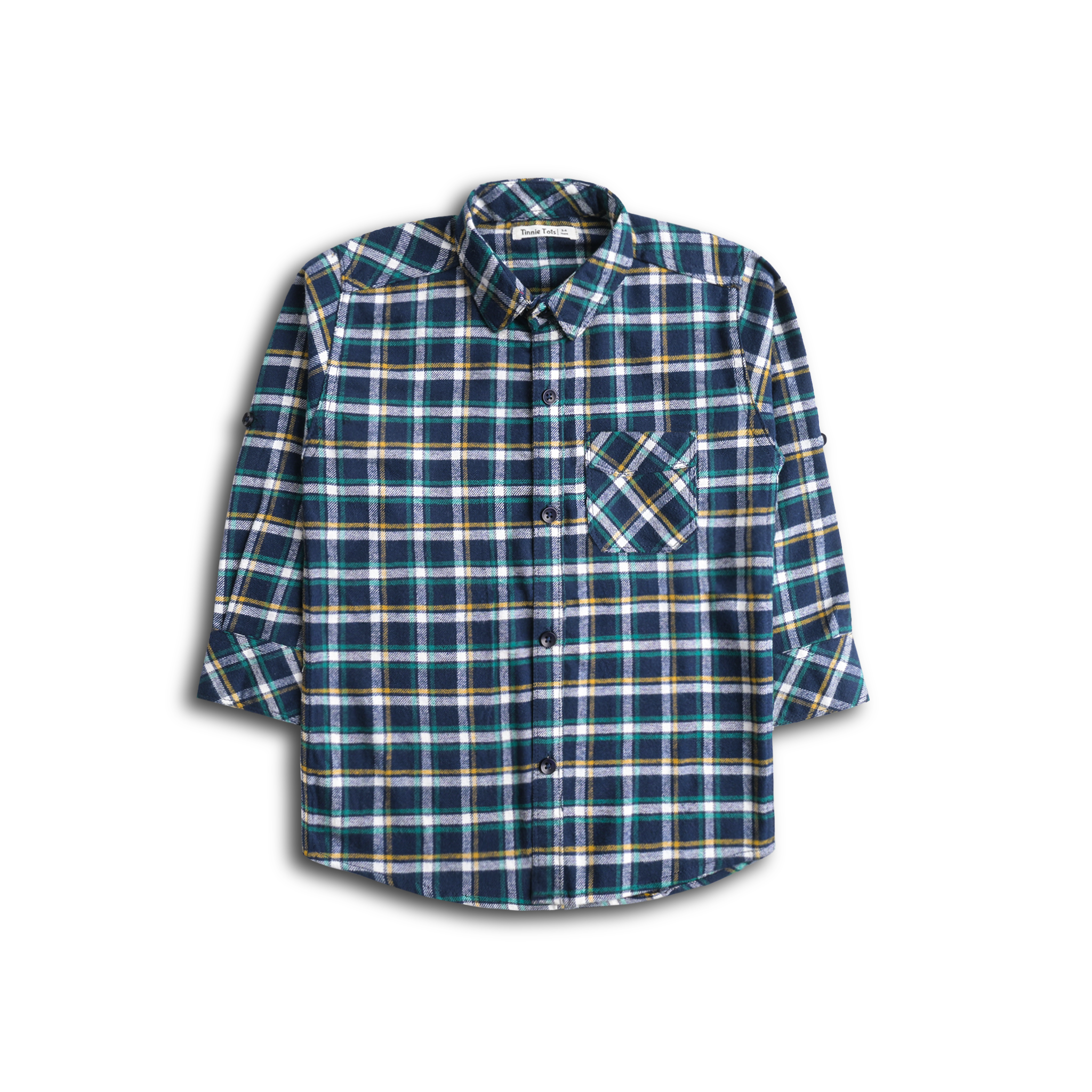 Ocean Blue Flannel Full Sleeves Shirt