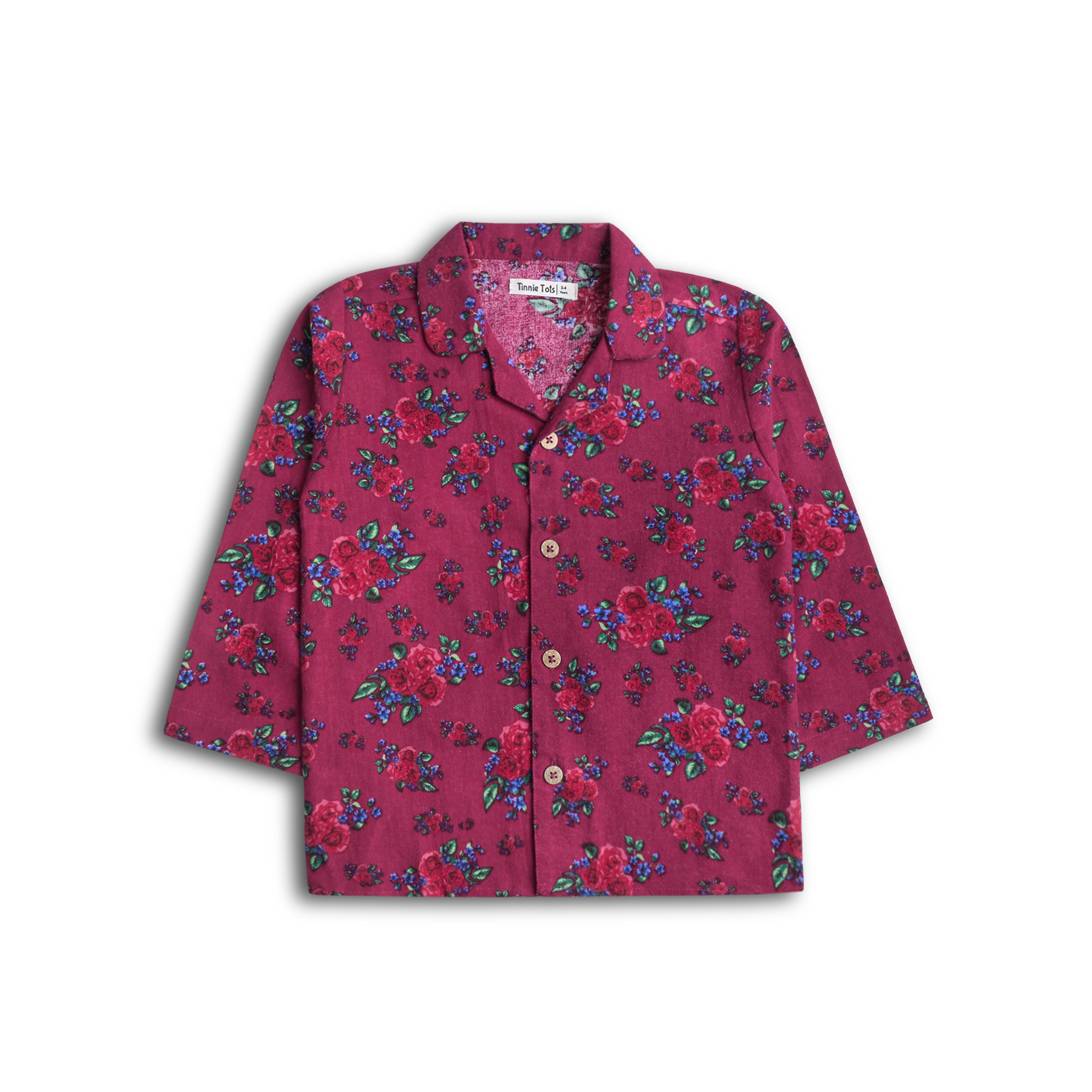 Multi Floral Flannel Pajamas