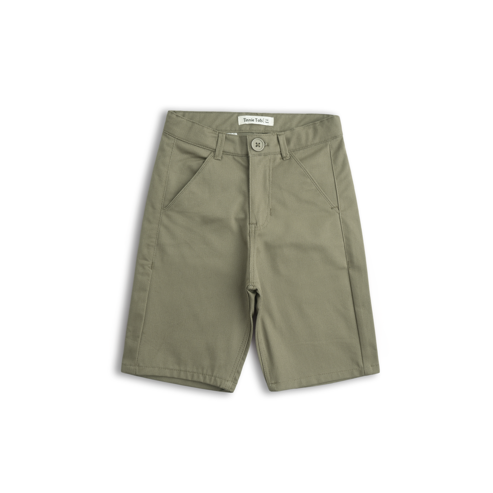 Olive Cotton Shorts