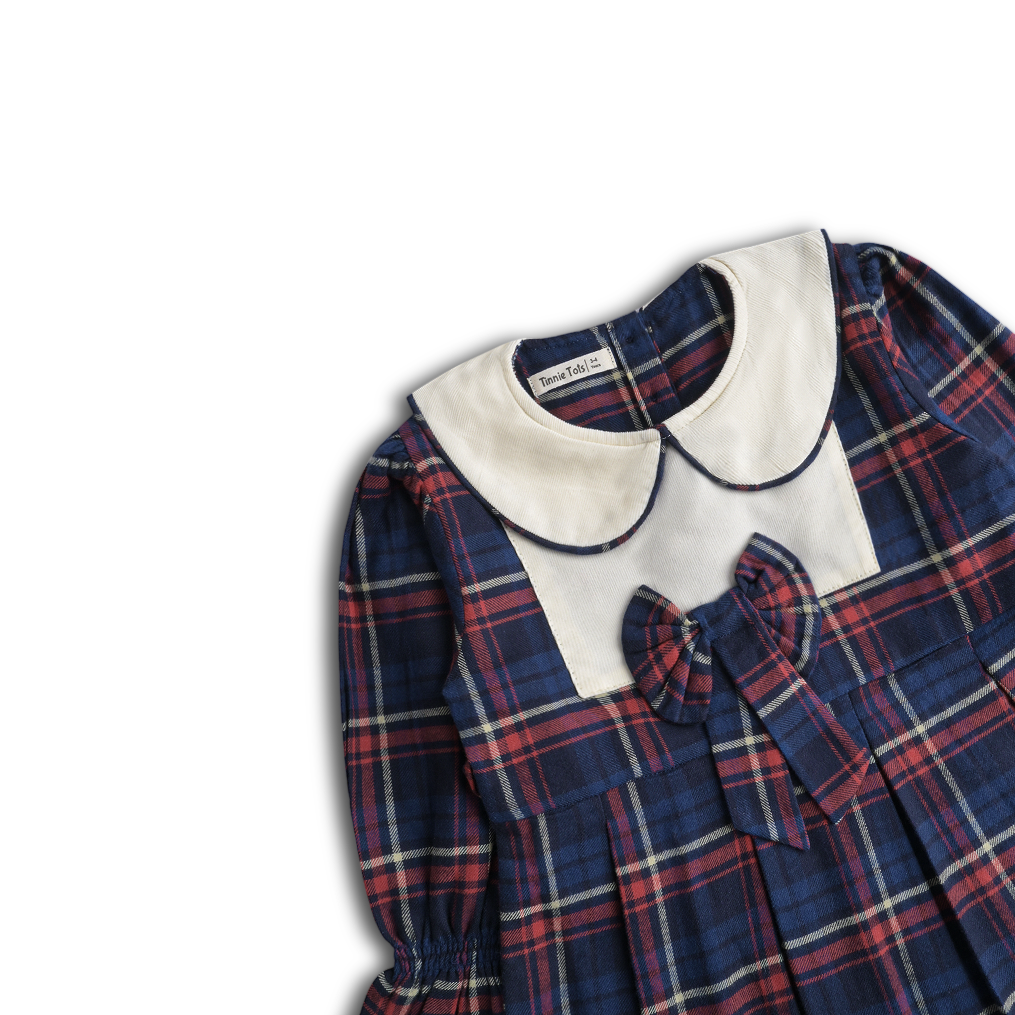 Blossom Plaided Flannel Dresss