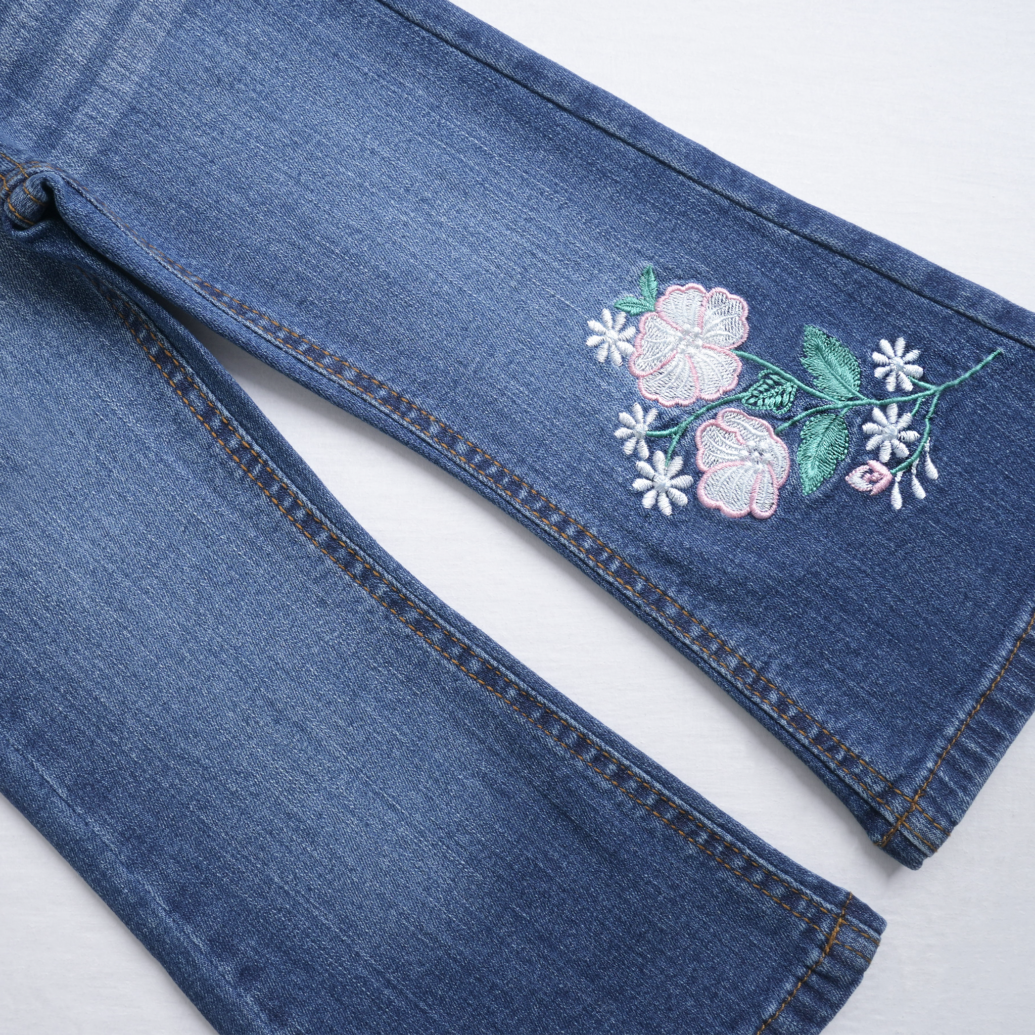 Floral Flared Jeans