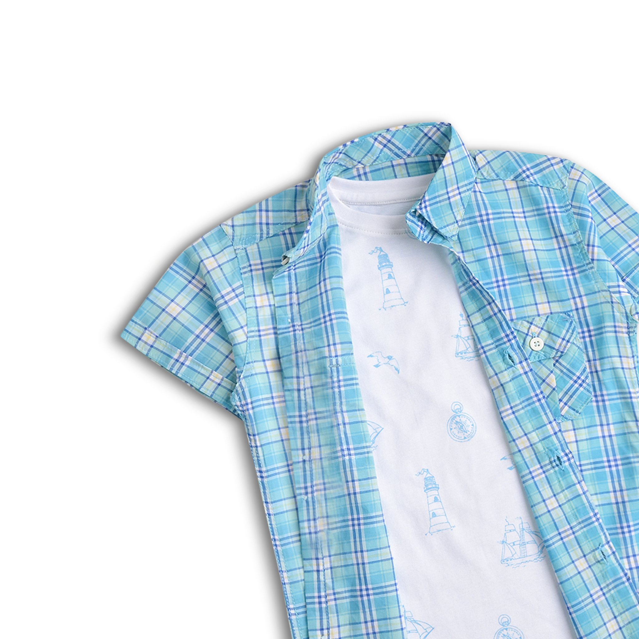 Ocean Fantasy Double Shirt Set (2pc)
