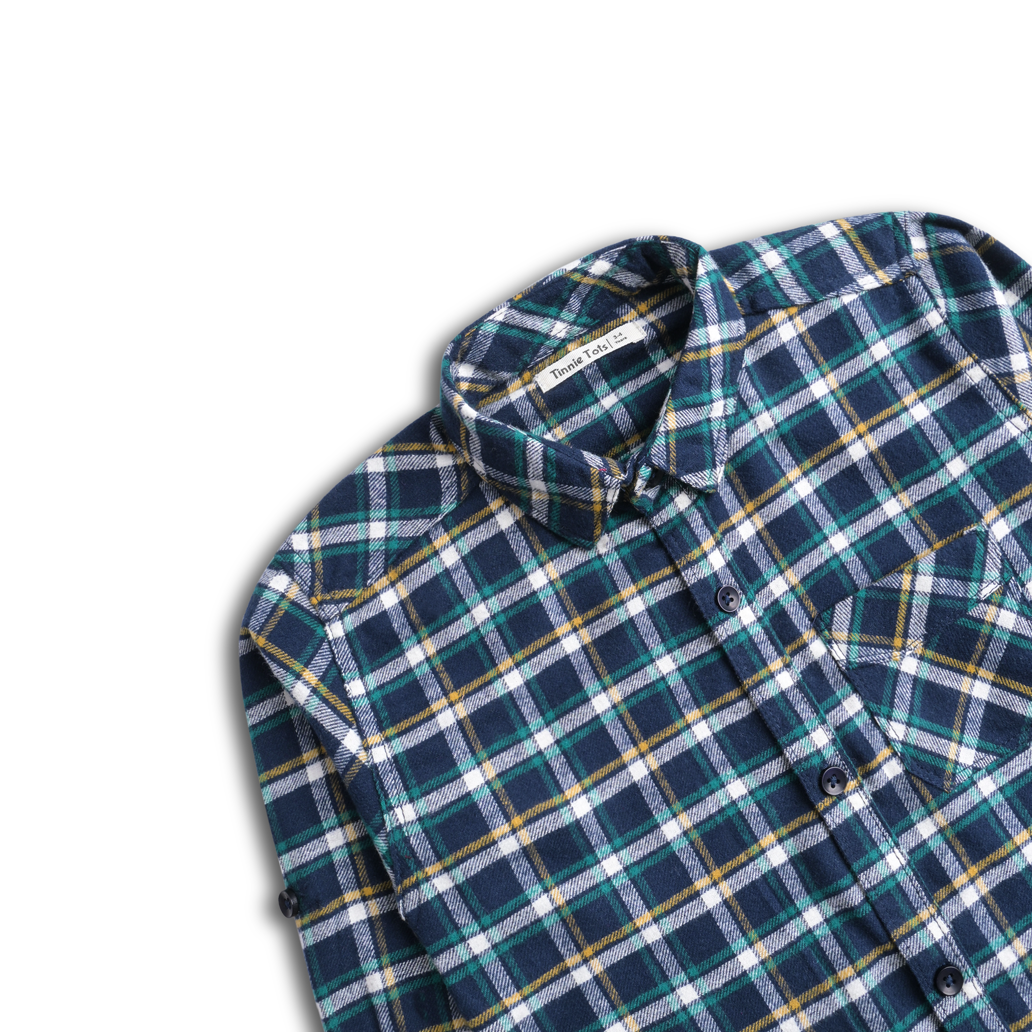 Ocean Blue Flannel Full Sleeves Shirt