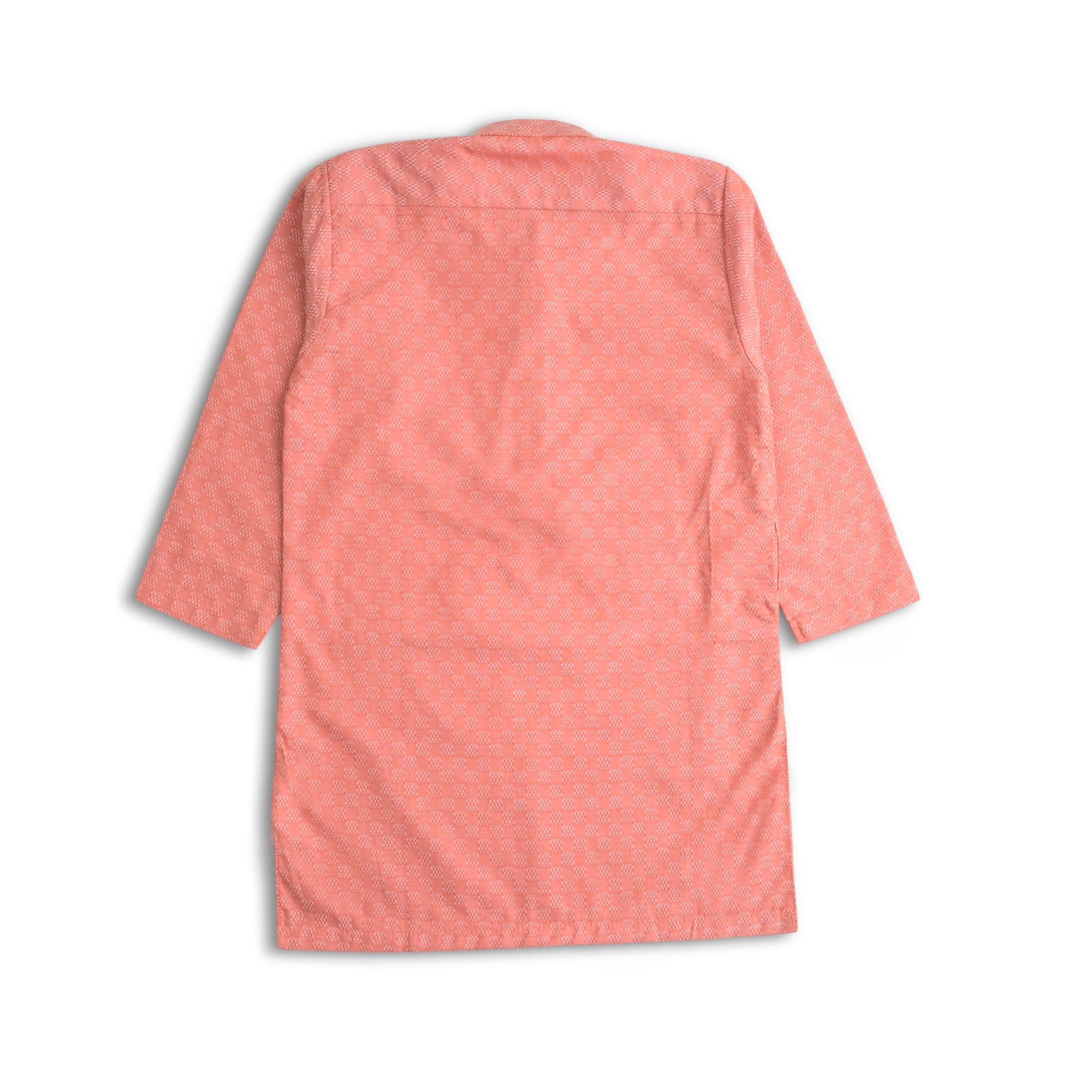 Rust Cotton Dobby Kurta