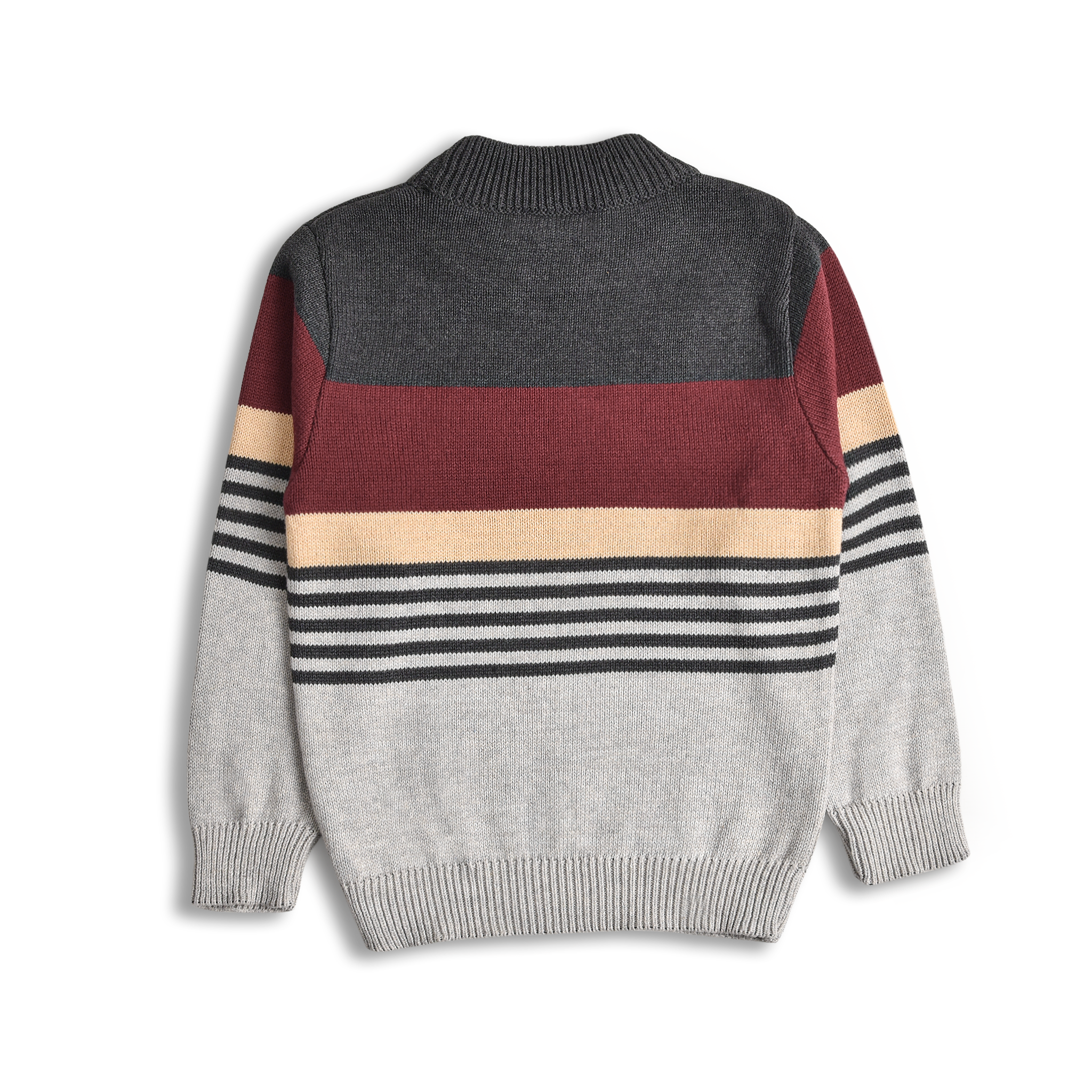 Woodland Striped Mockneck Sweater