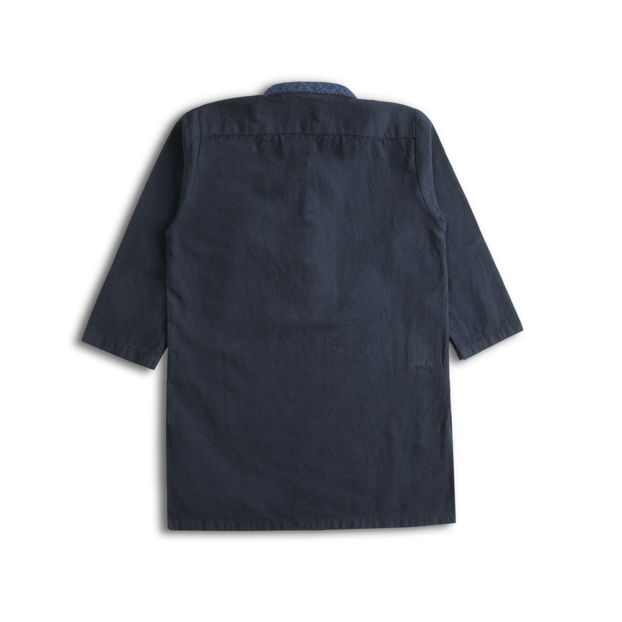 Navy Blue Embroidered Kurta
