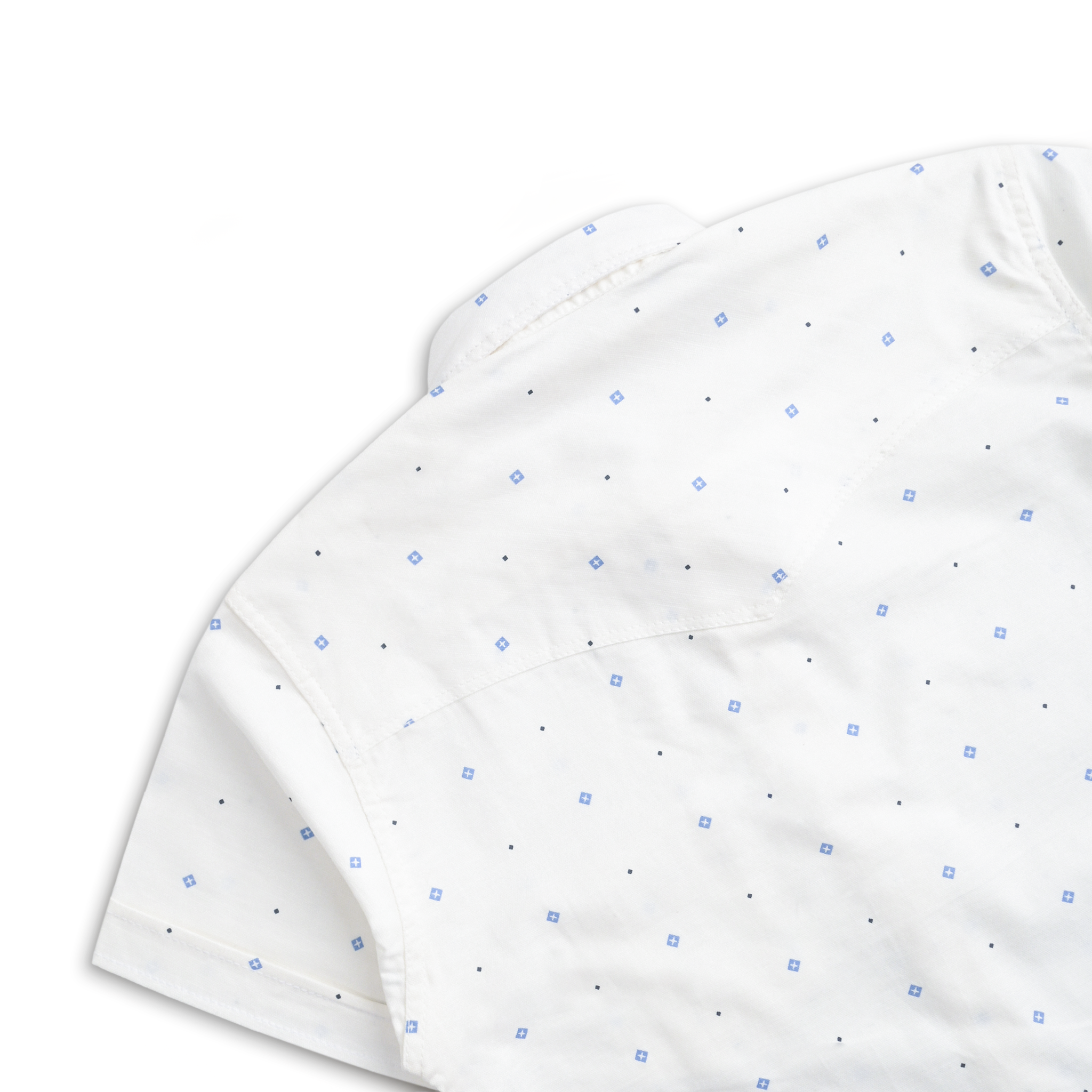 Milky White Short Sleeves Shirt