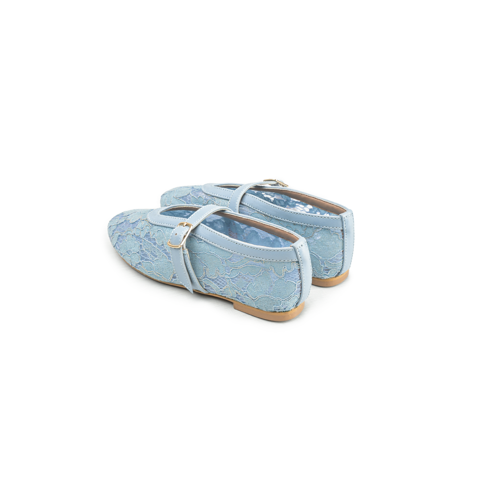 Ice Blue Embellished Alaia Pumps