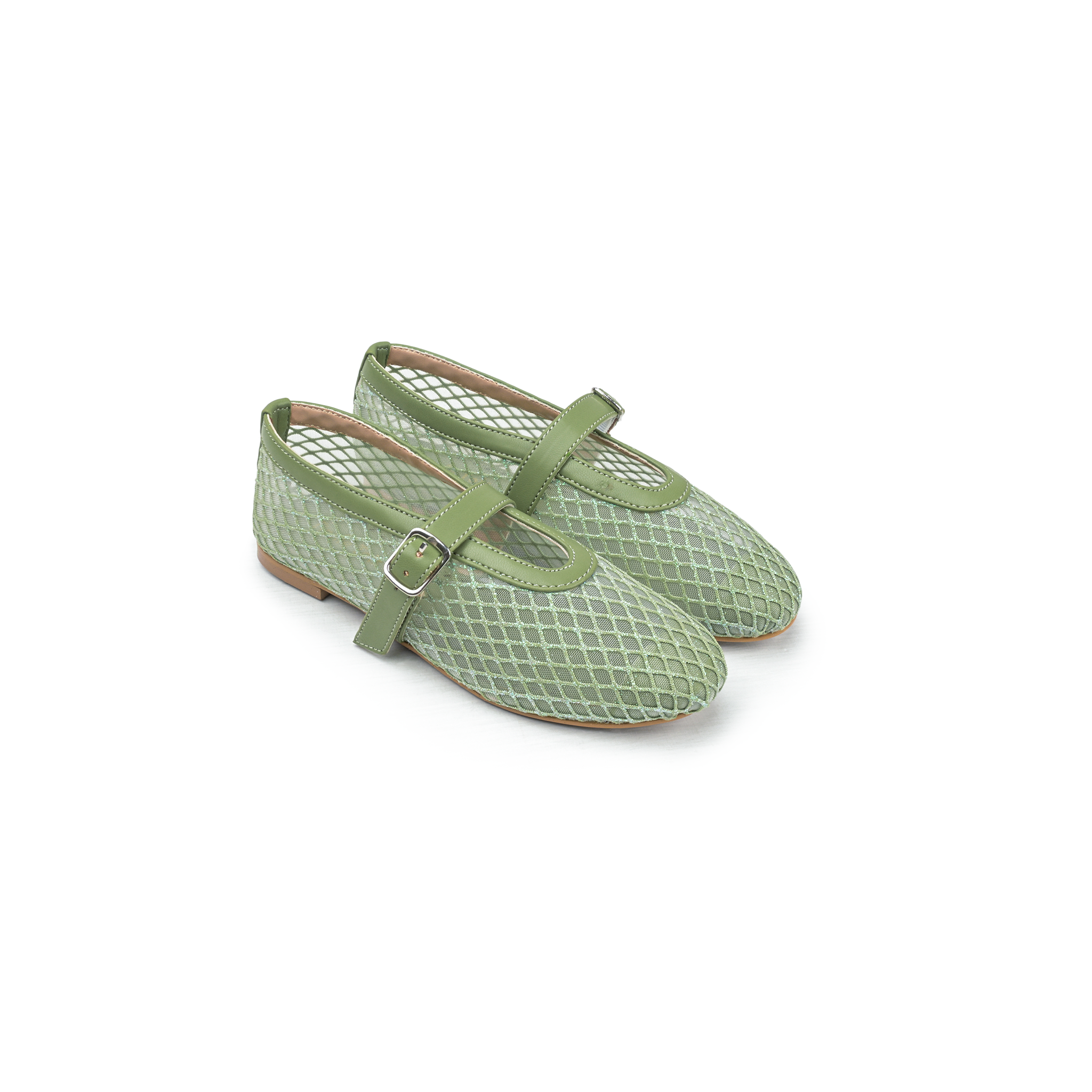 Pastel Green Embellished Alaia Pumps