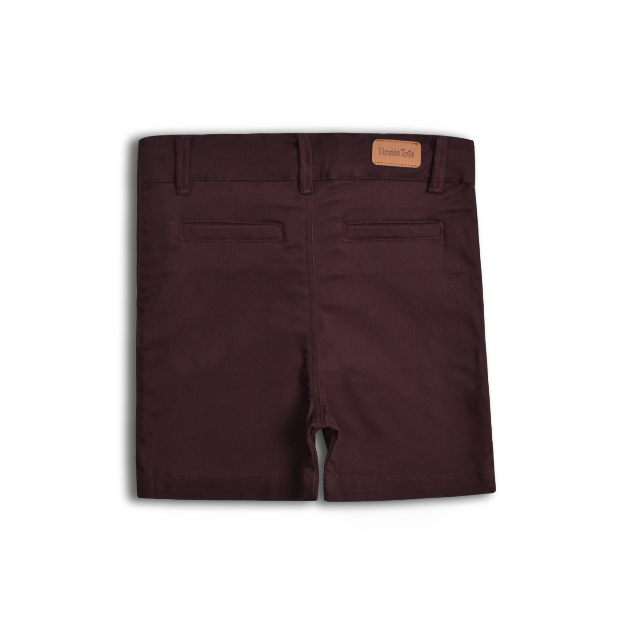Deep Burgundy Cotton Shorts