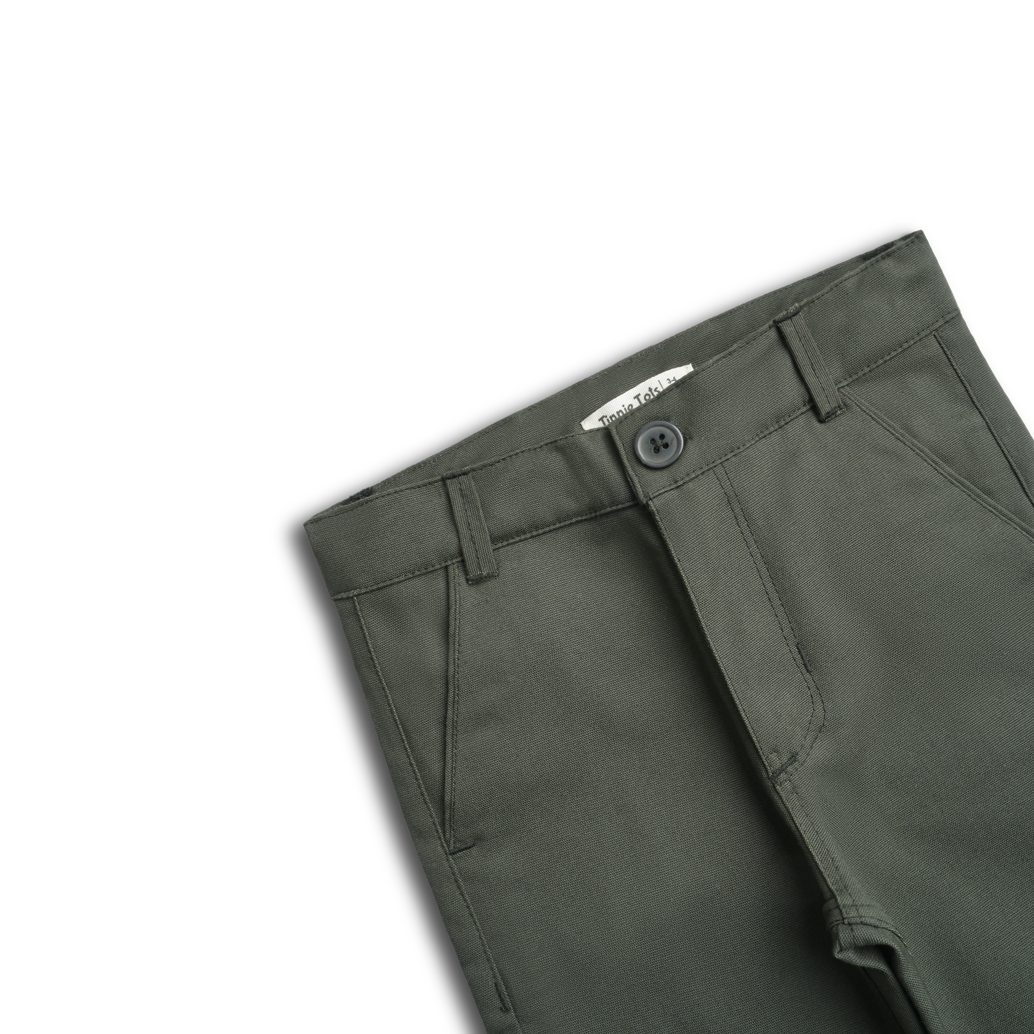 Military Green Winter Chino Pants
