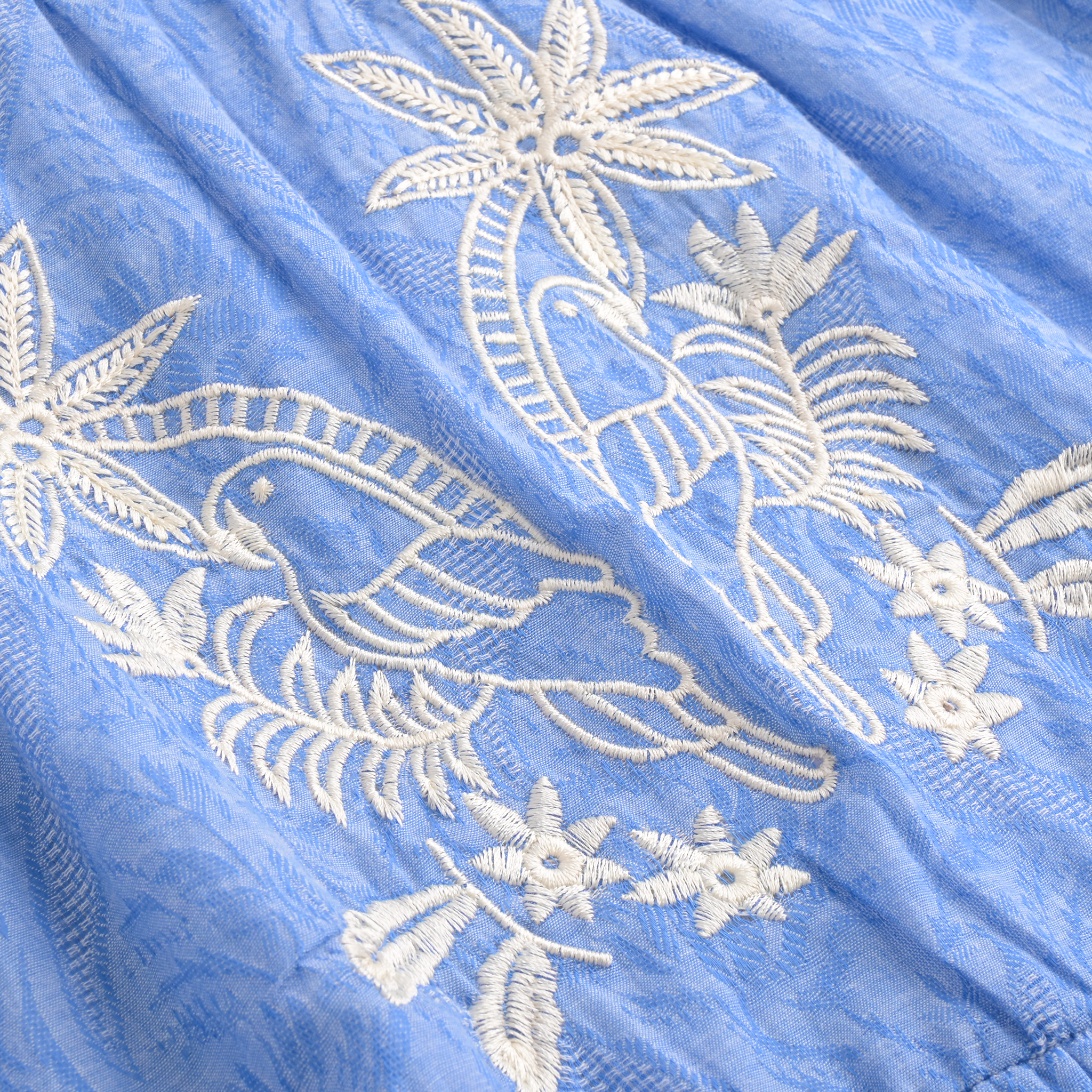 Tropical Embroidered Dress