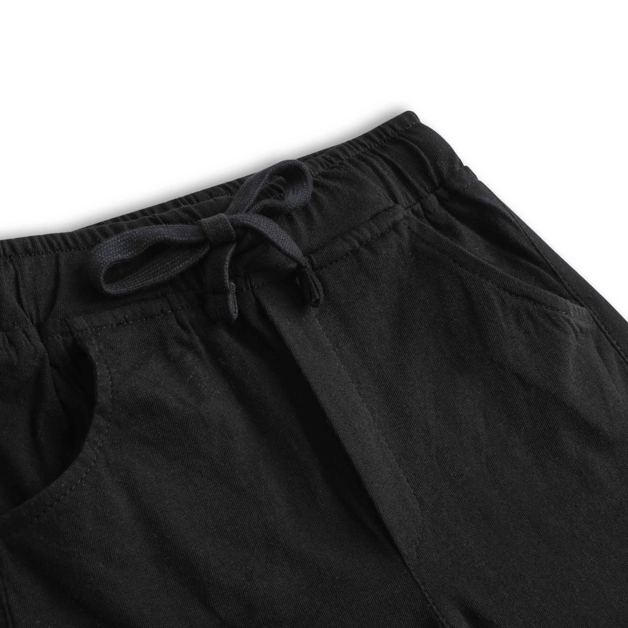 Jet Black Jersey Shorts