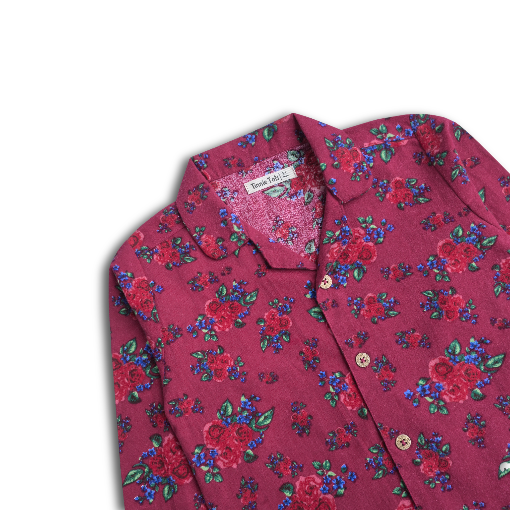 Multi Floral Flannel Pajamas