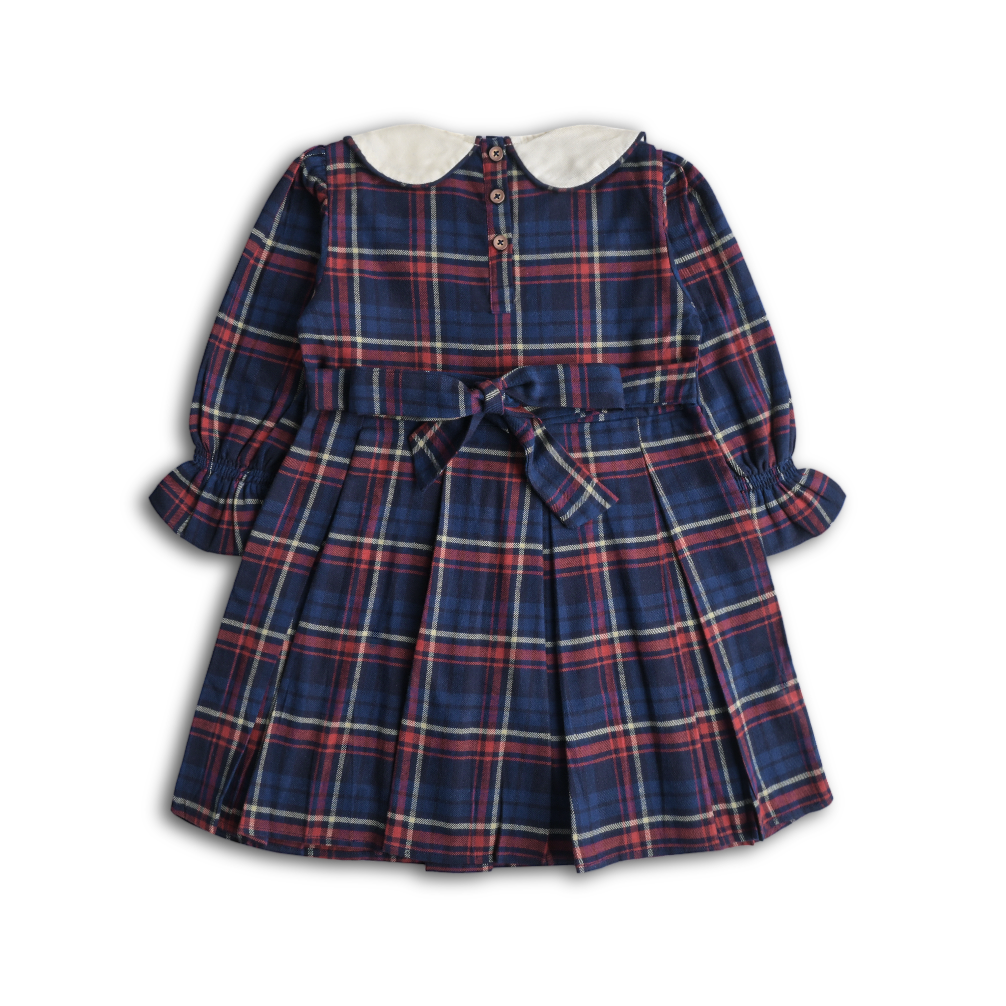 Blossom Plaided Flannel Dresss