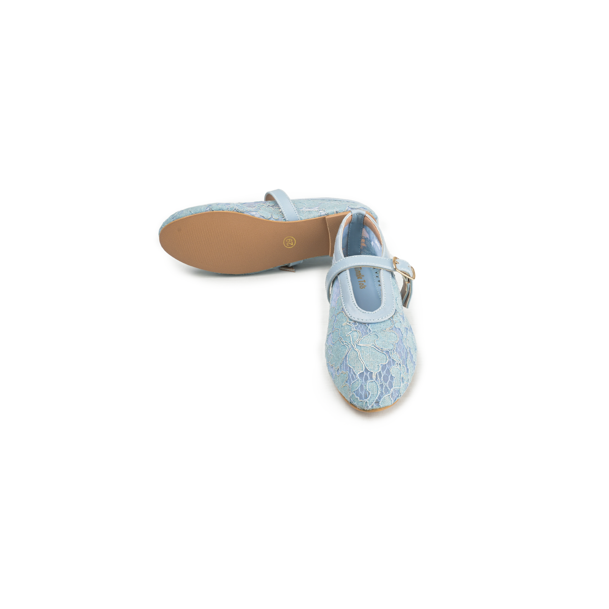 Ice Blue Embellished Alaia Pumps