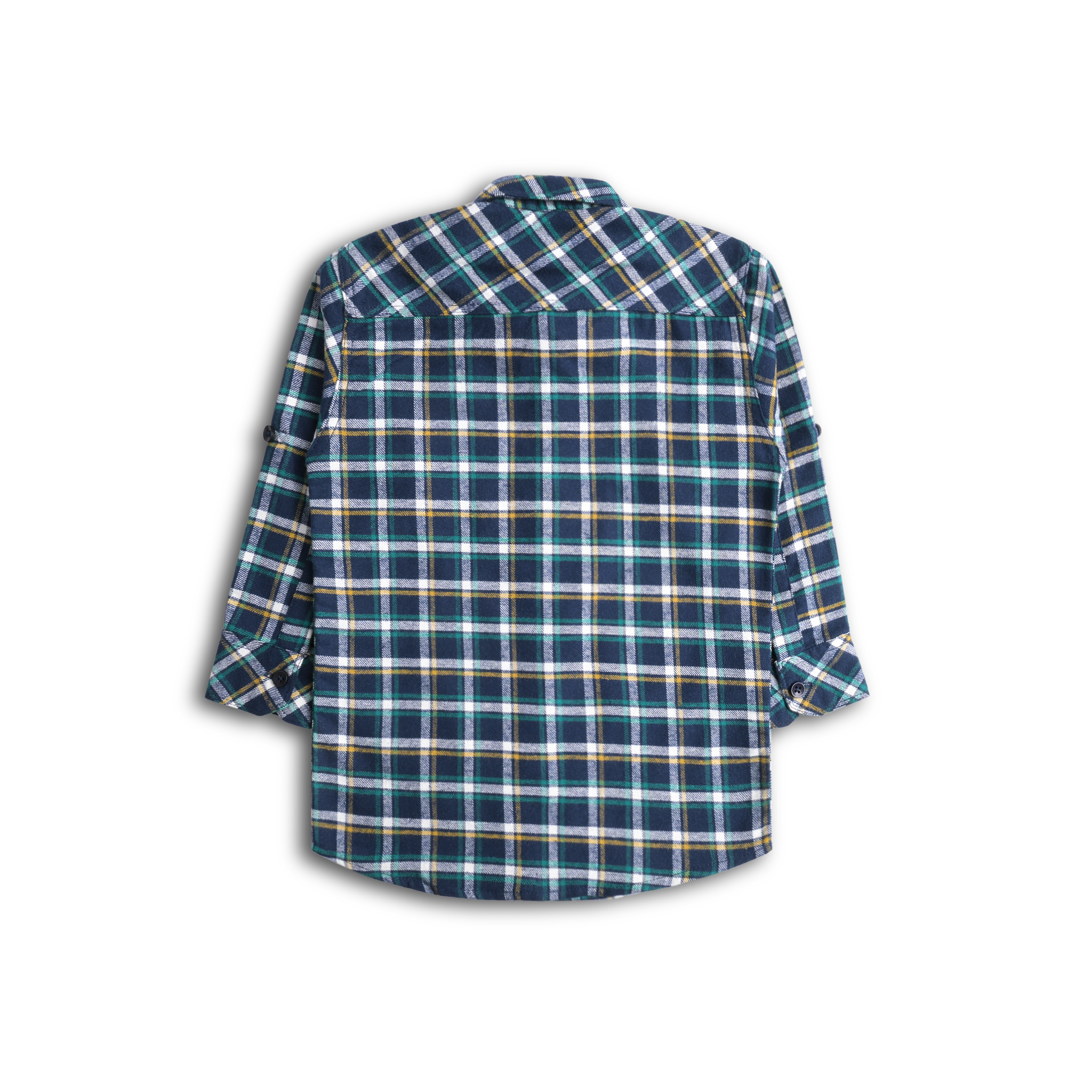 Ocean Blue Flannel Full Sleeves Shirt
