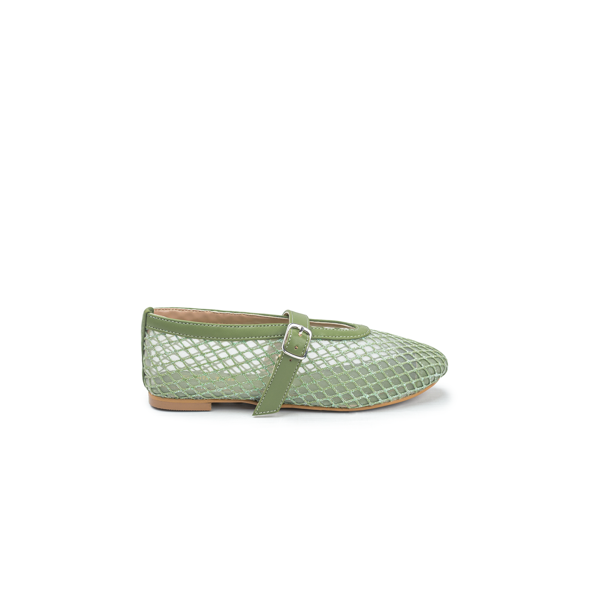 Pastel Green Embellished Alaia Pumps