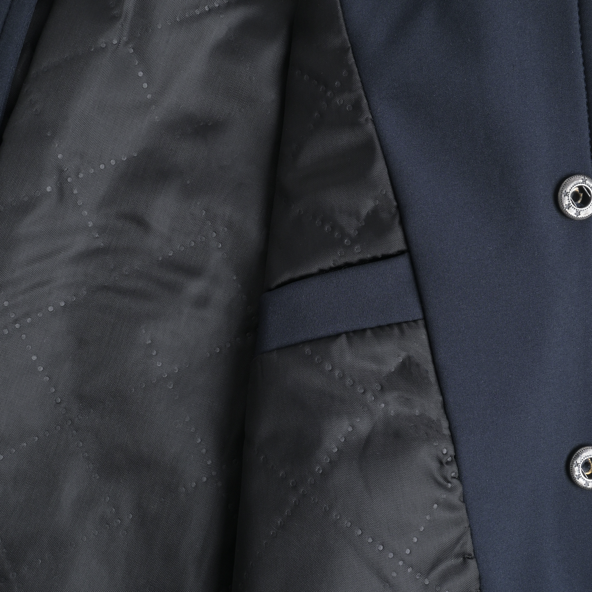 Navy & Grey Bomber Quilted Jacket