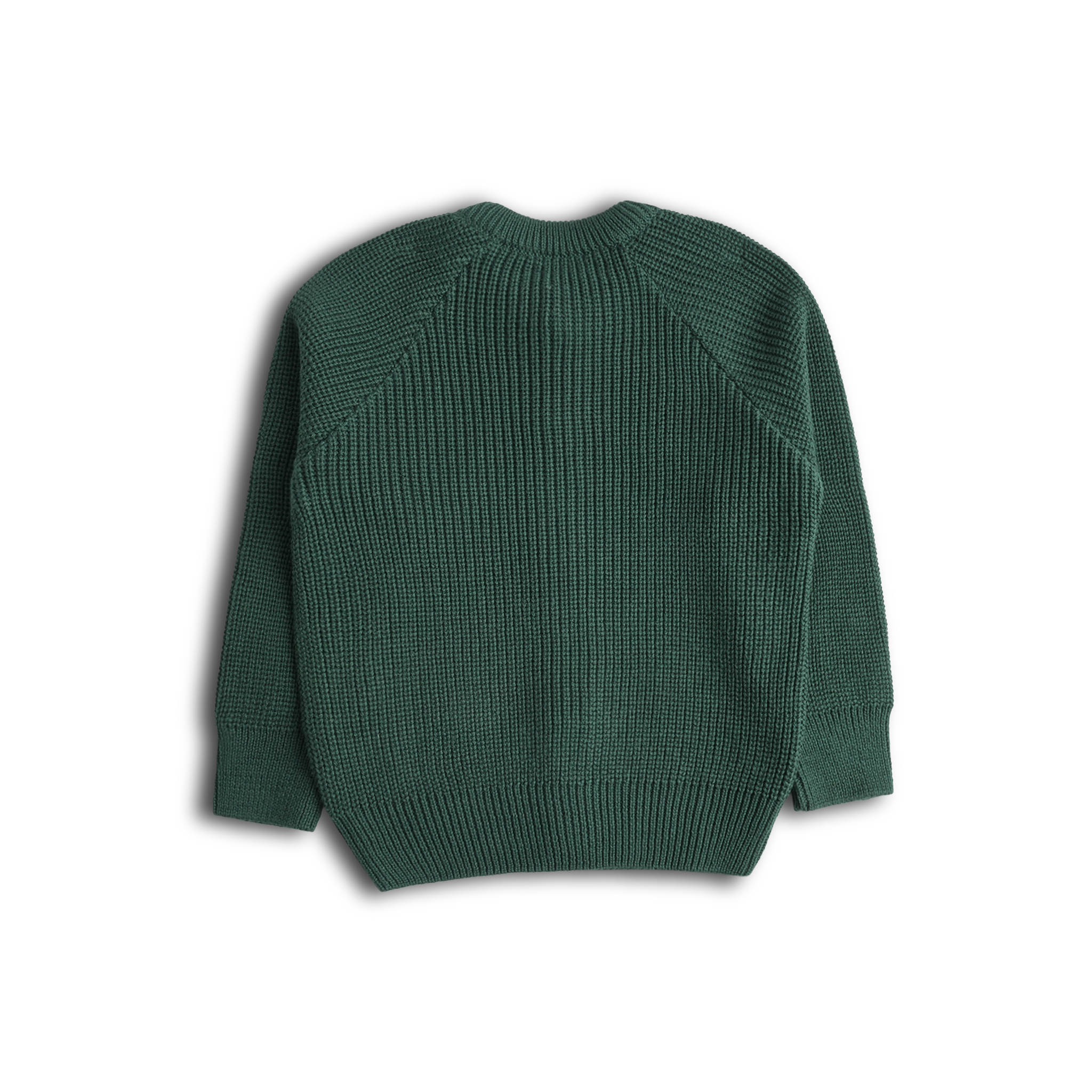 Chunky Knitted Green Cardigan