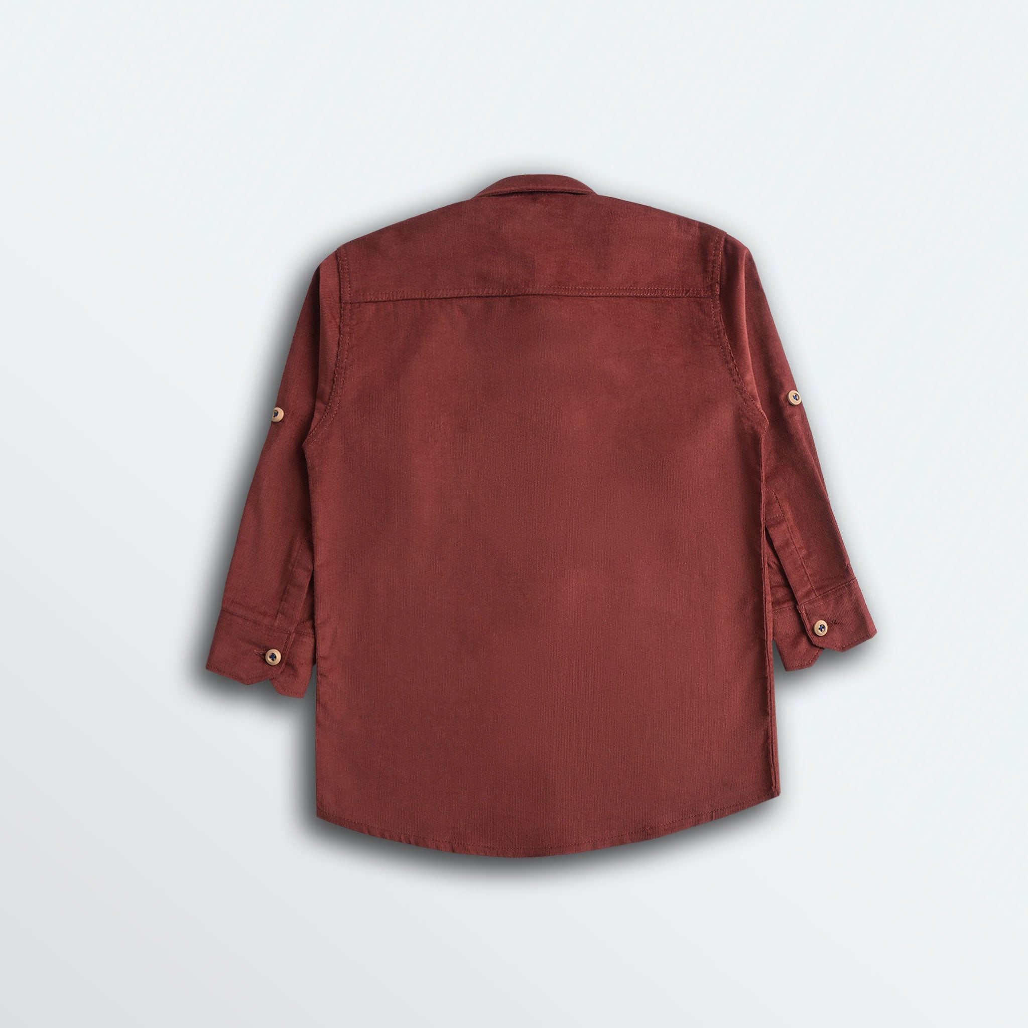 Rust Corduroy Full Sleeves Shirt