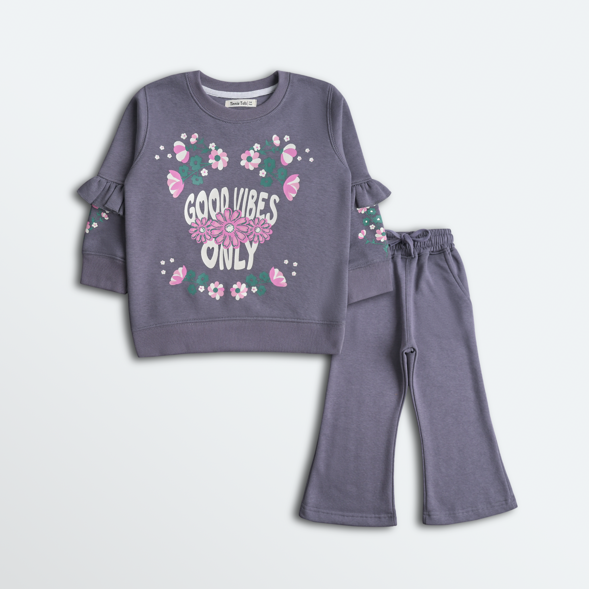 Good Vibes Floral Fleece Set (2pc)