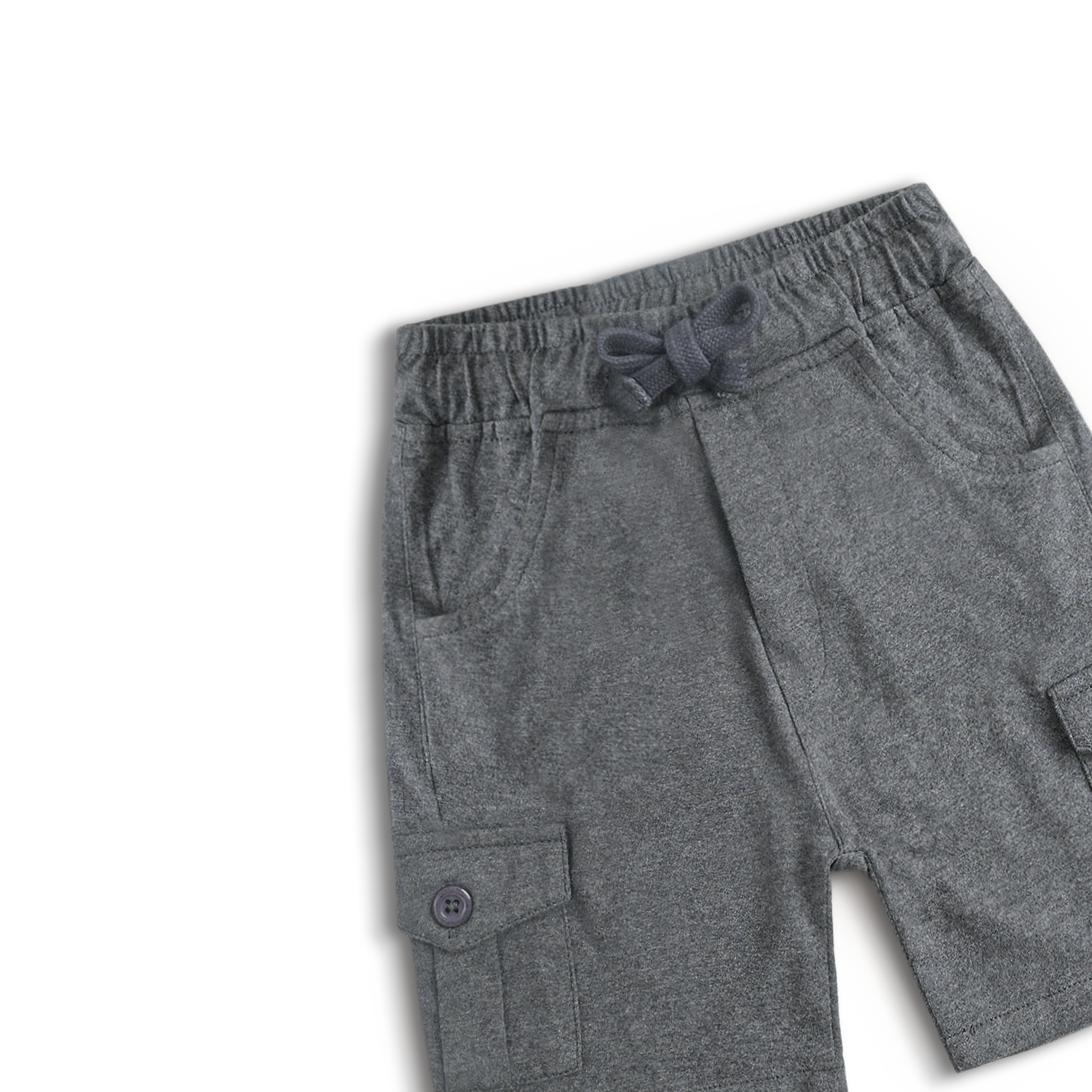 Grey Knitted Infants Shorts