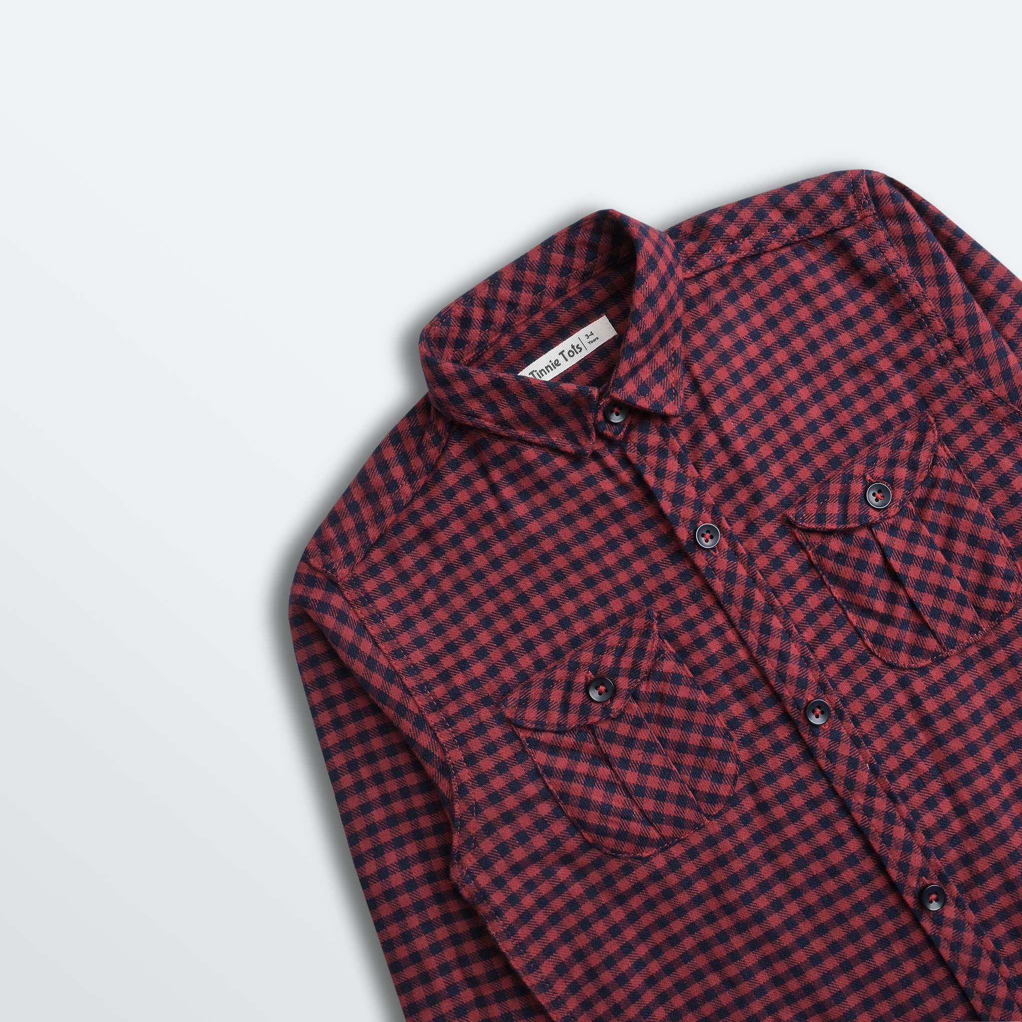 Red & Navy Checkered 2pc Set