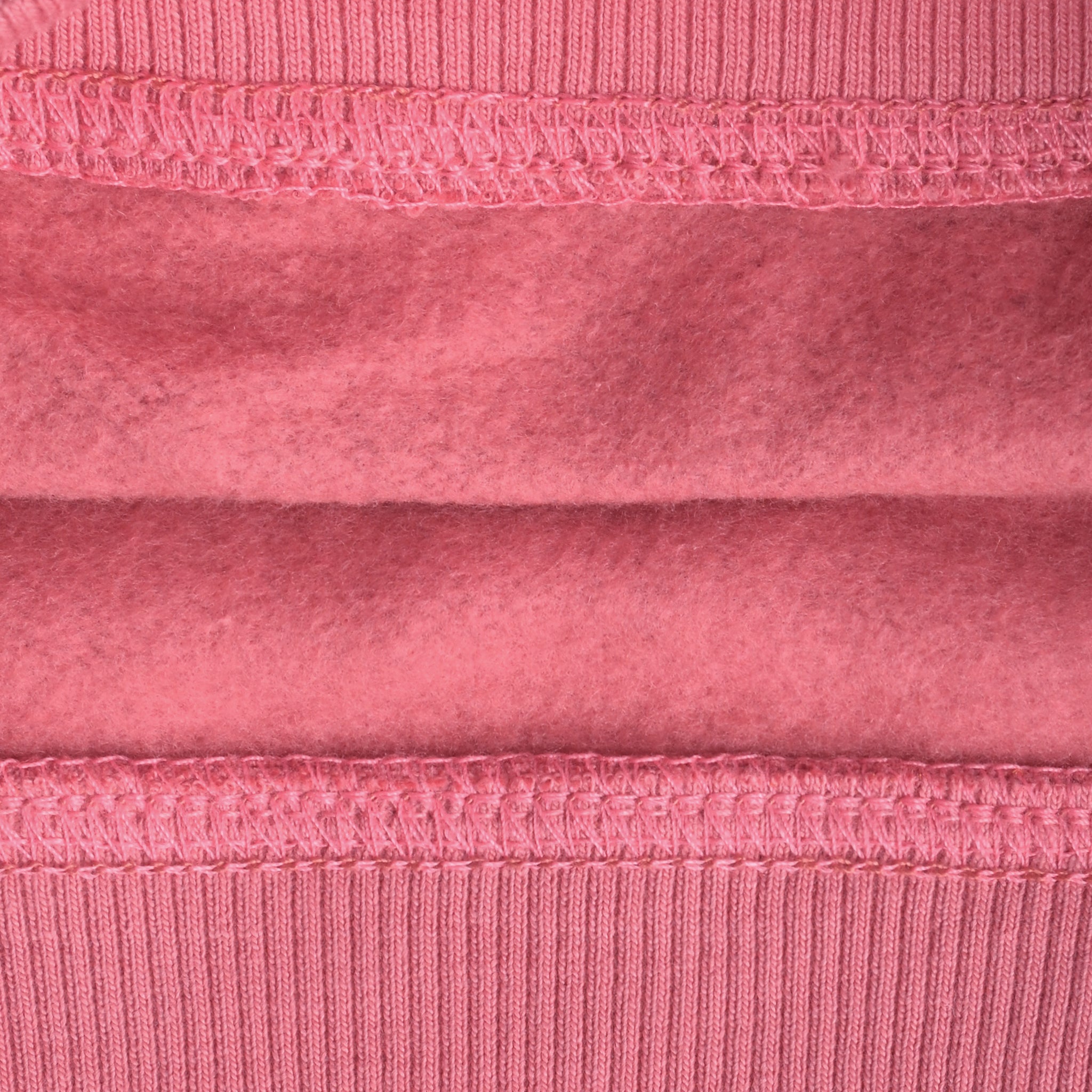Close-up of pink fabric with a ribbed texture