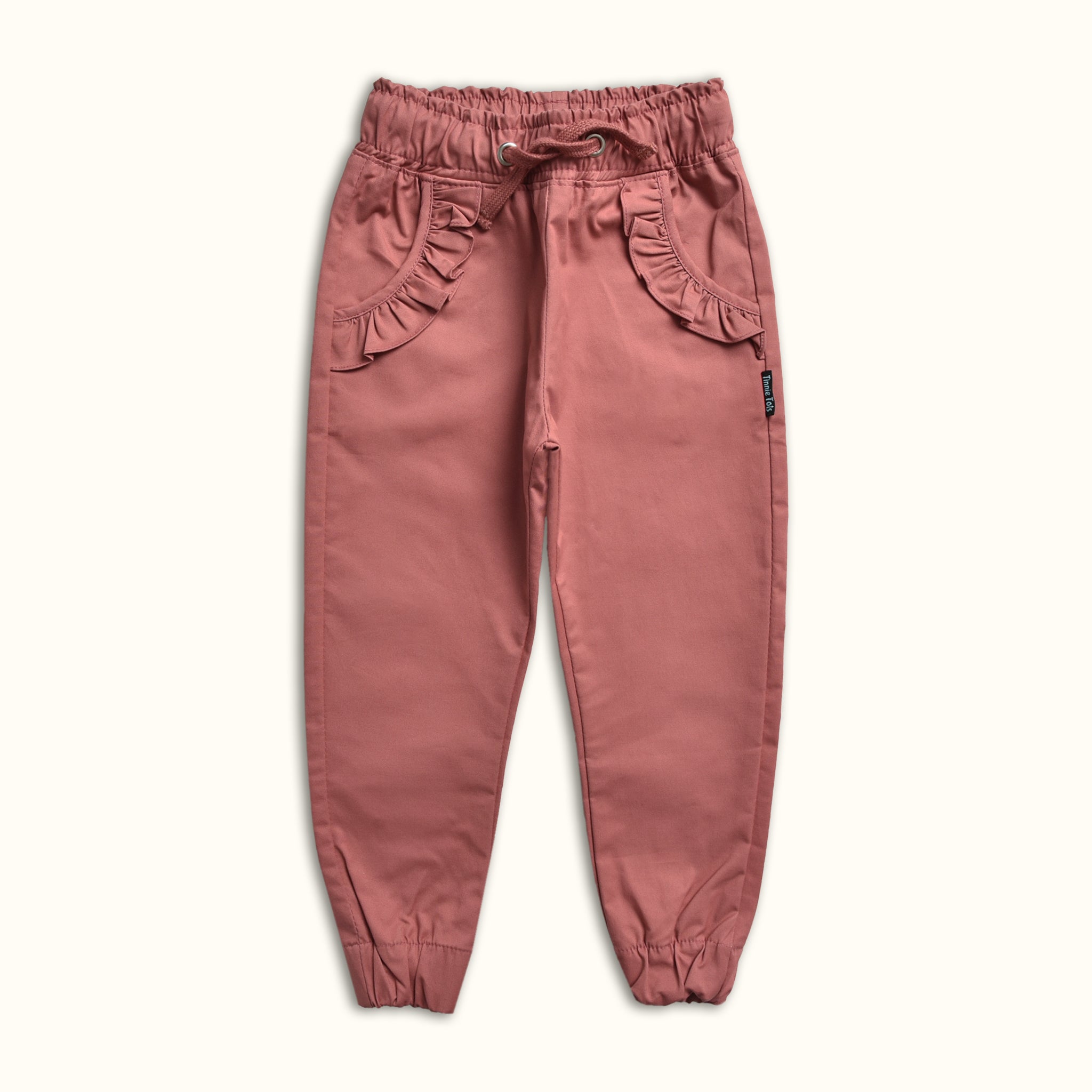 Solid Twill Jogger Pants