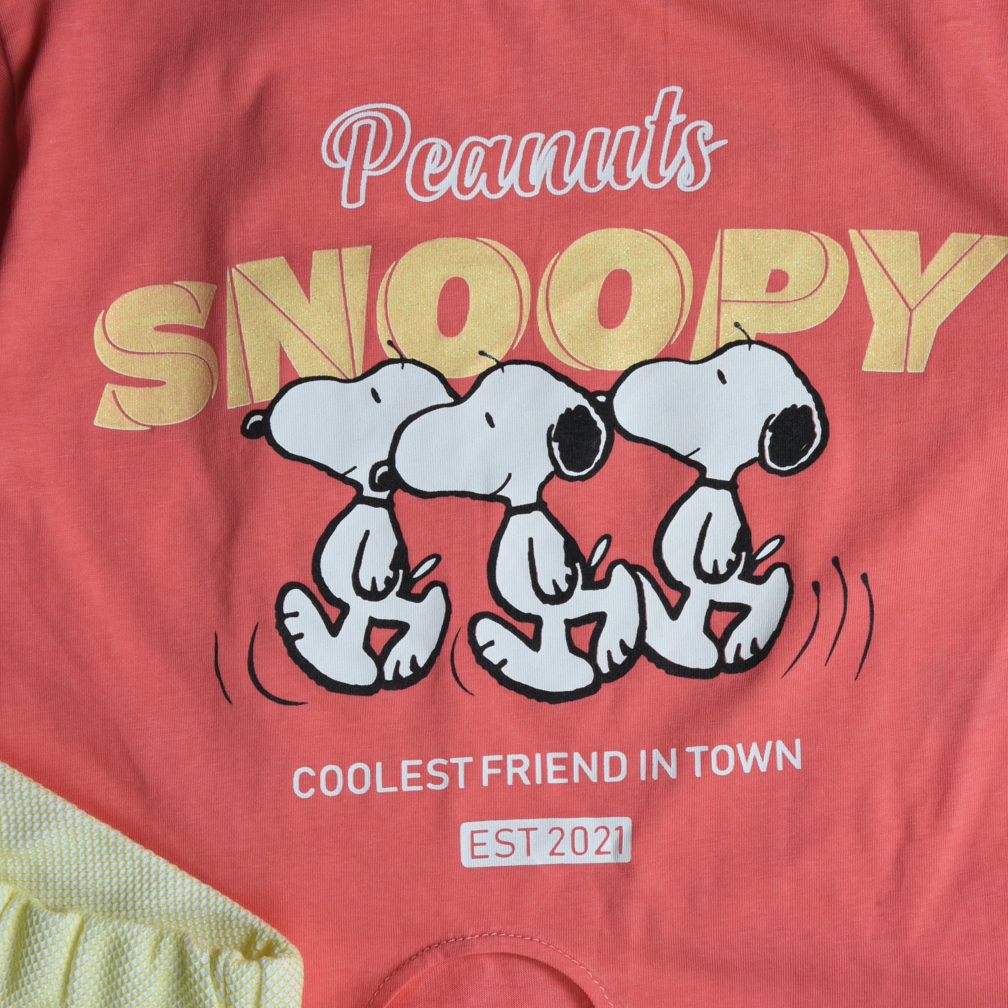 Snoopy T-Shirt & Shorts Set
