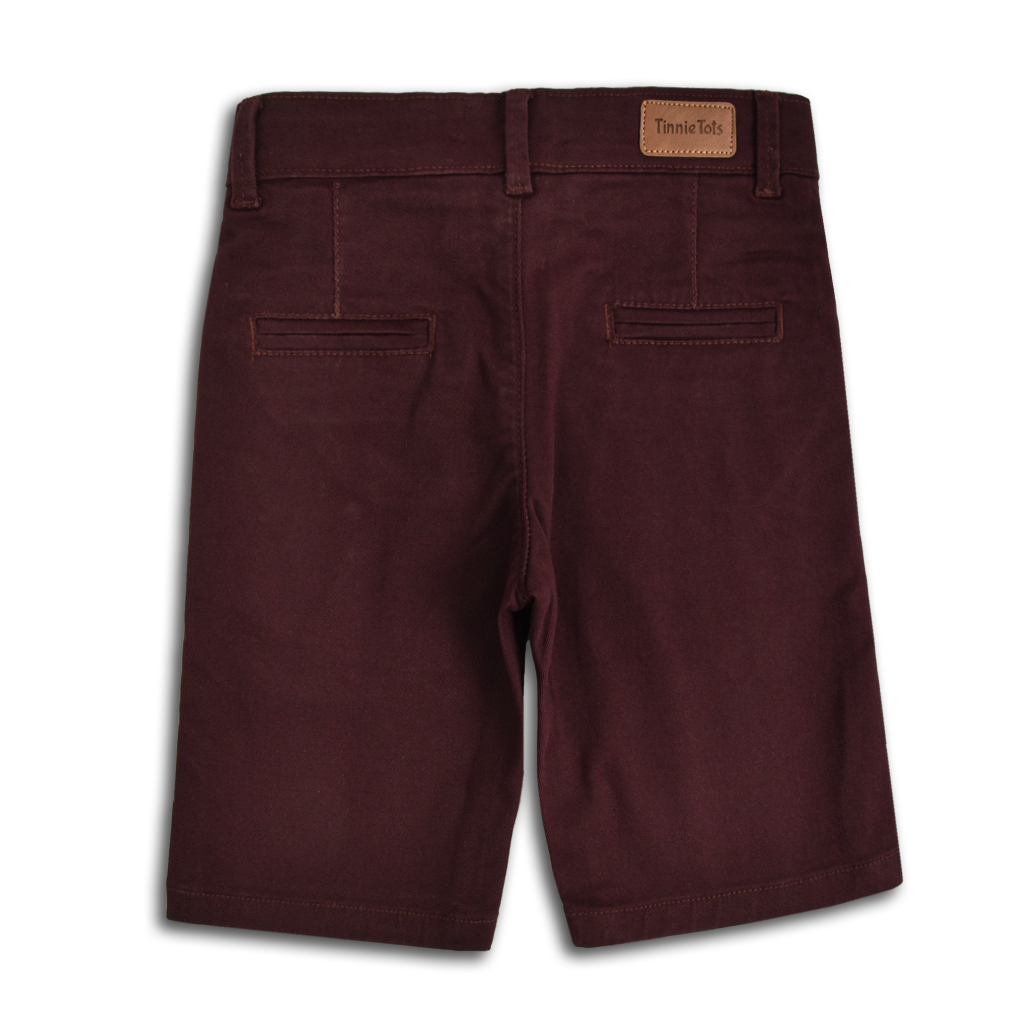 Burgundy Cotton Shorts